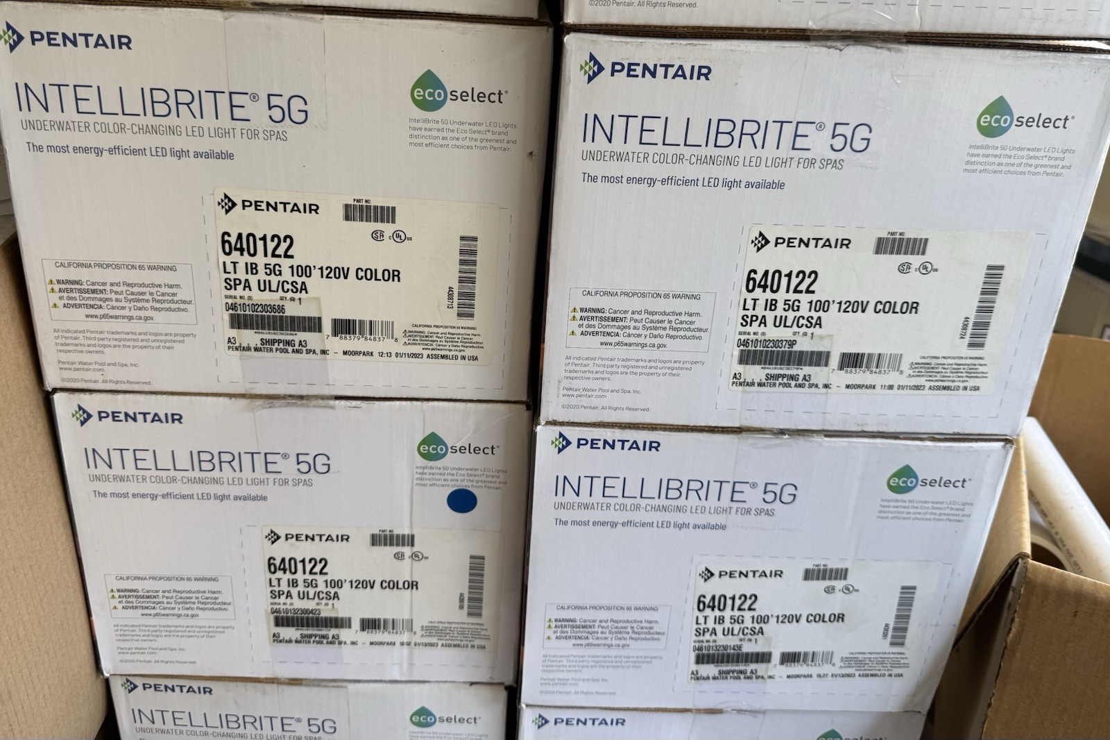 Pentair 640122 IntelliBrite 5G Color Spa LED Light- 120v/ 100ft.