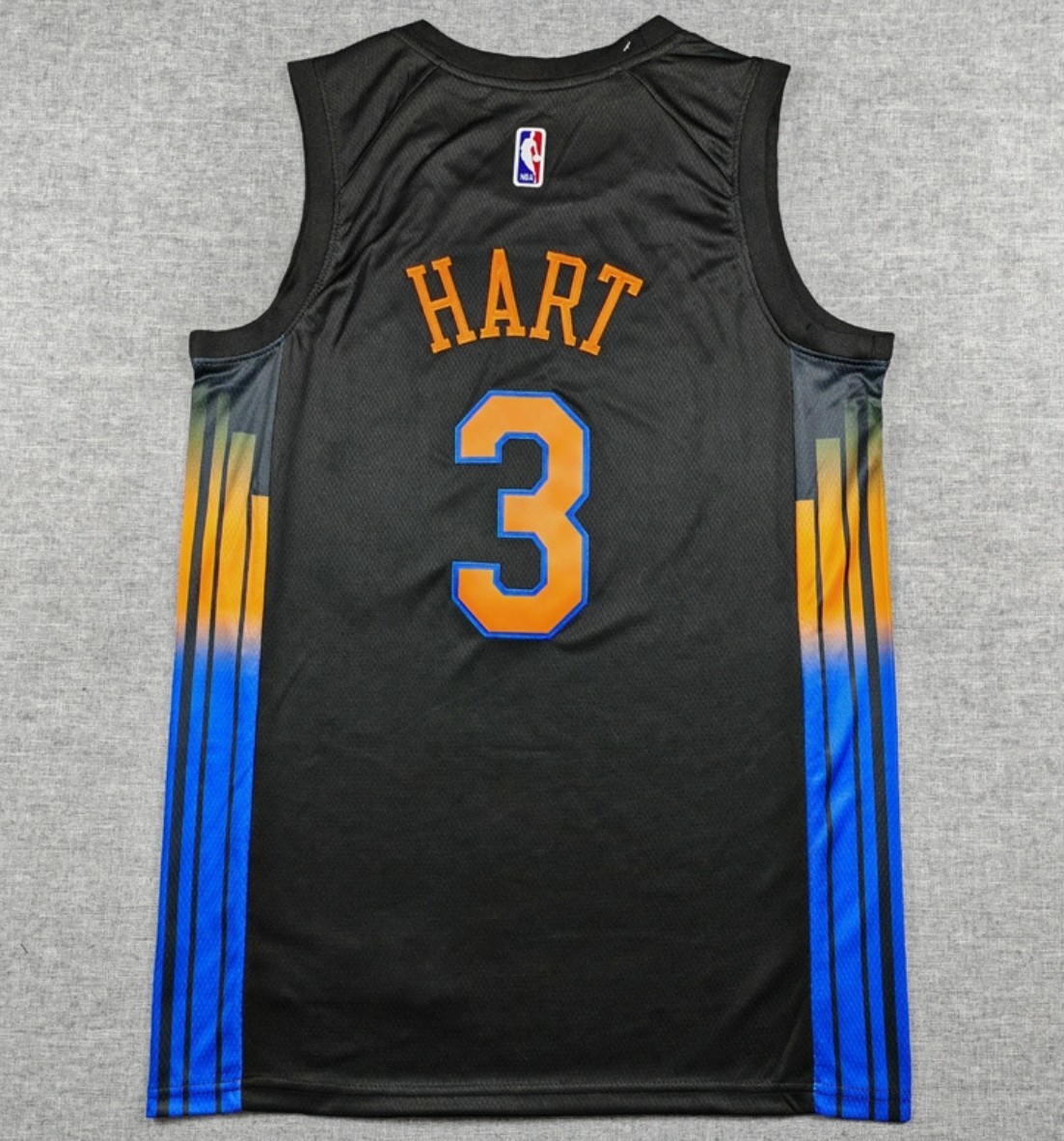 Men's Josh #3 Hart Black Knick 2026 Swingman Fully Stitched Sizes