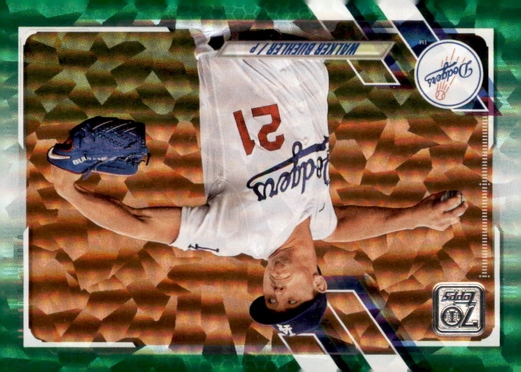 2021 Topps #466 Walker Buehler Green #/499