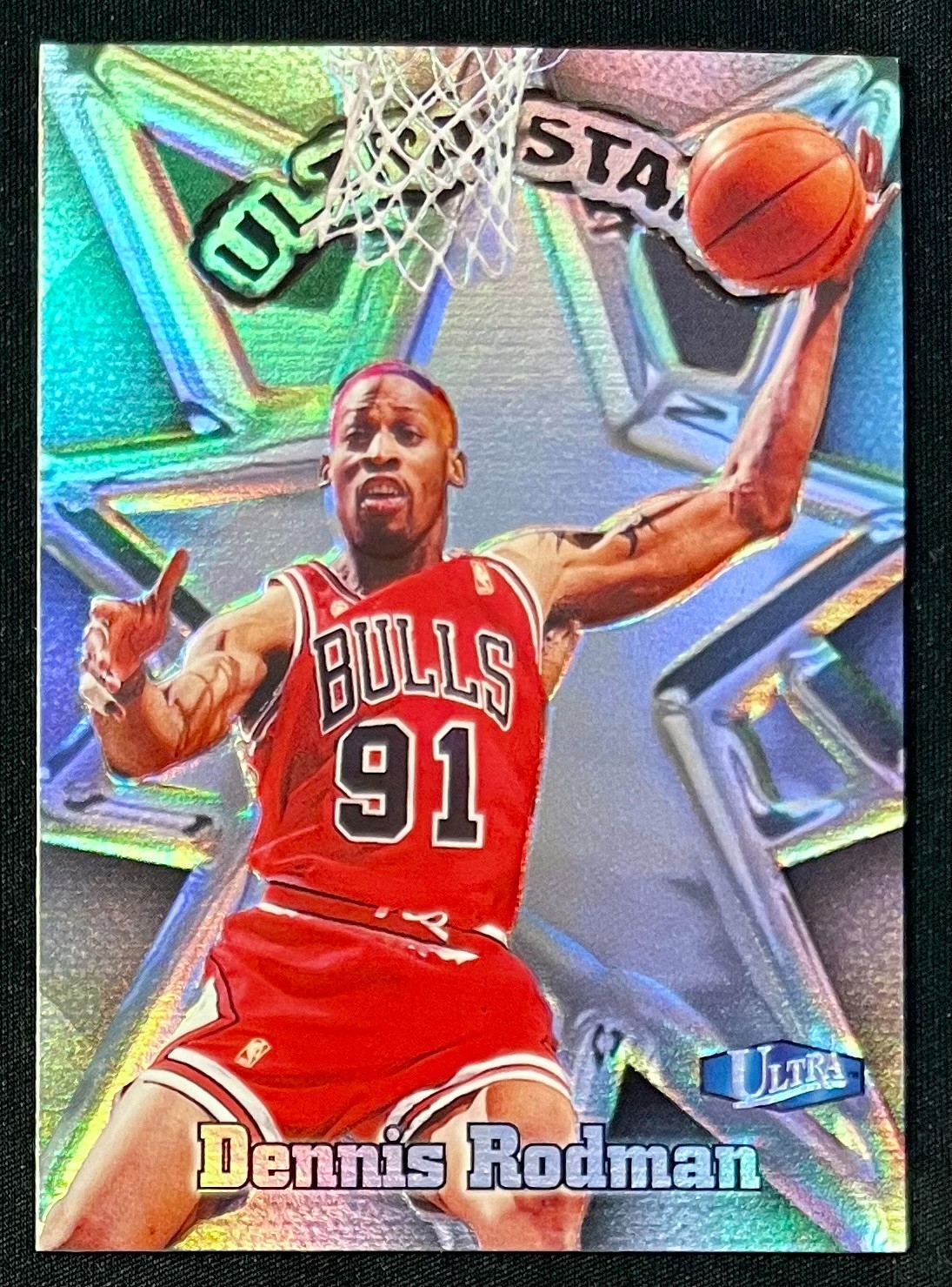 1997-98 Fleer Ultra - Ultra Stars Dennis Rodman #10 US - RARE