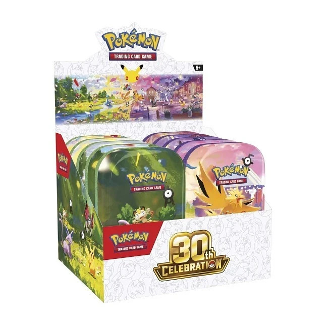 Pokemon 30th Anniversary Mini Tin Display Factory Sealed Ships 10/2/26 Pokemon 30th Anniversary Mini Tin Display Factory Sealed Ships 10/2/26