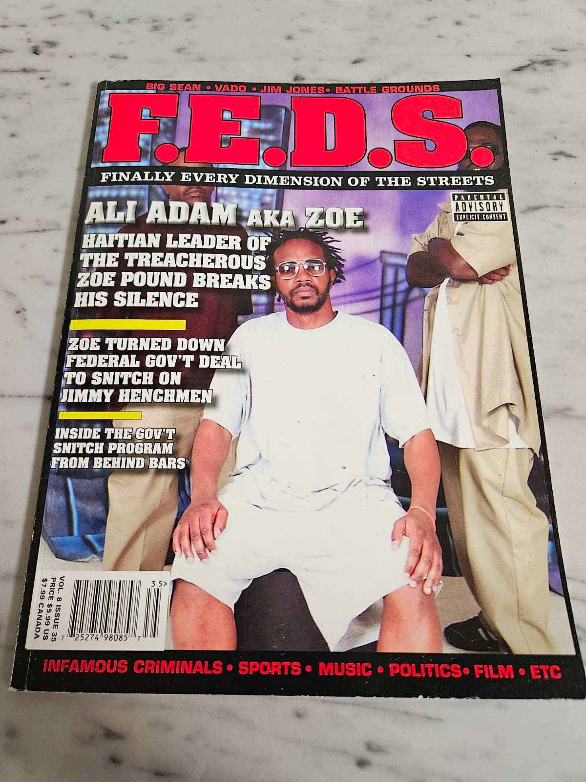 F.E.D.S. Magazine May 2007 Vol 8 Issue 35 Ali Adam Cover True Crime F.E.D.S. Magazine May 2007 Vol 8 Issue 35 Ali Adam Cover True Crime
