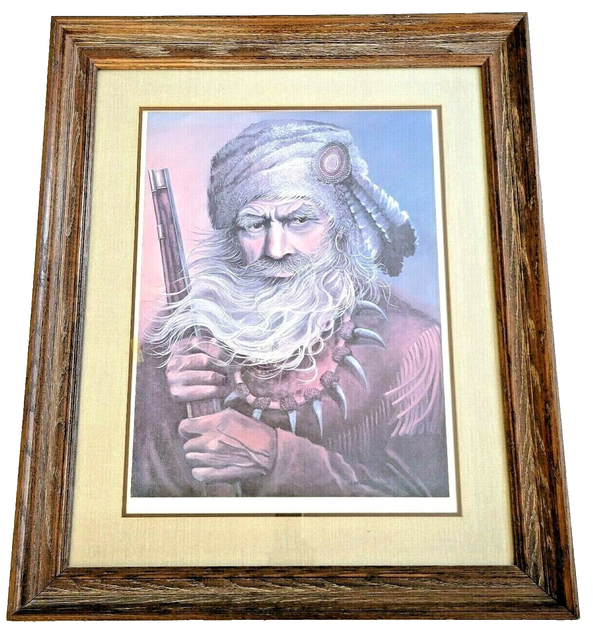 Mountain Man Signed & Numbered 27 / 250 Jo Ann Laria Johnson Vintage Art Print 