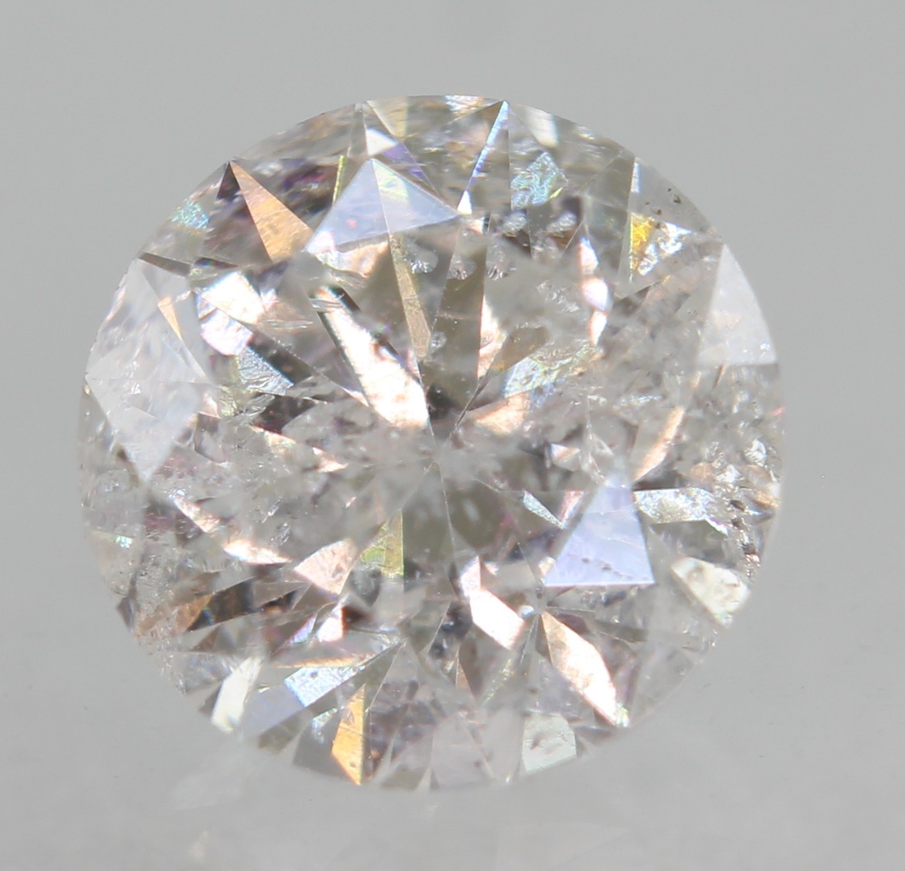 Certified 0.52 Carat D SI2 Round Brilliant Natural Enhanced Loose Diamond 5.09mm