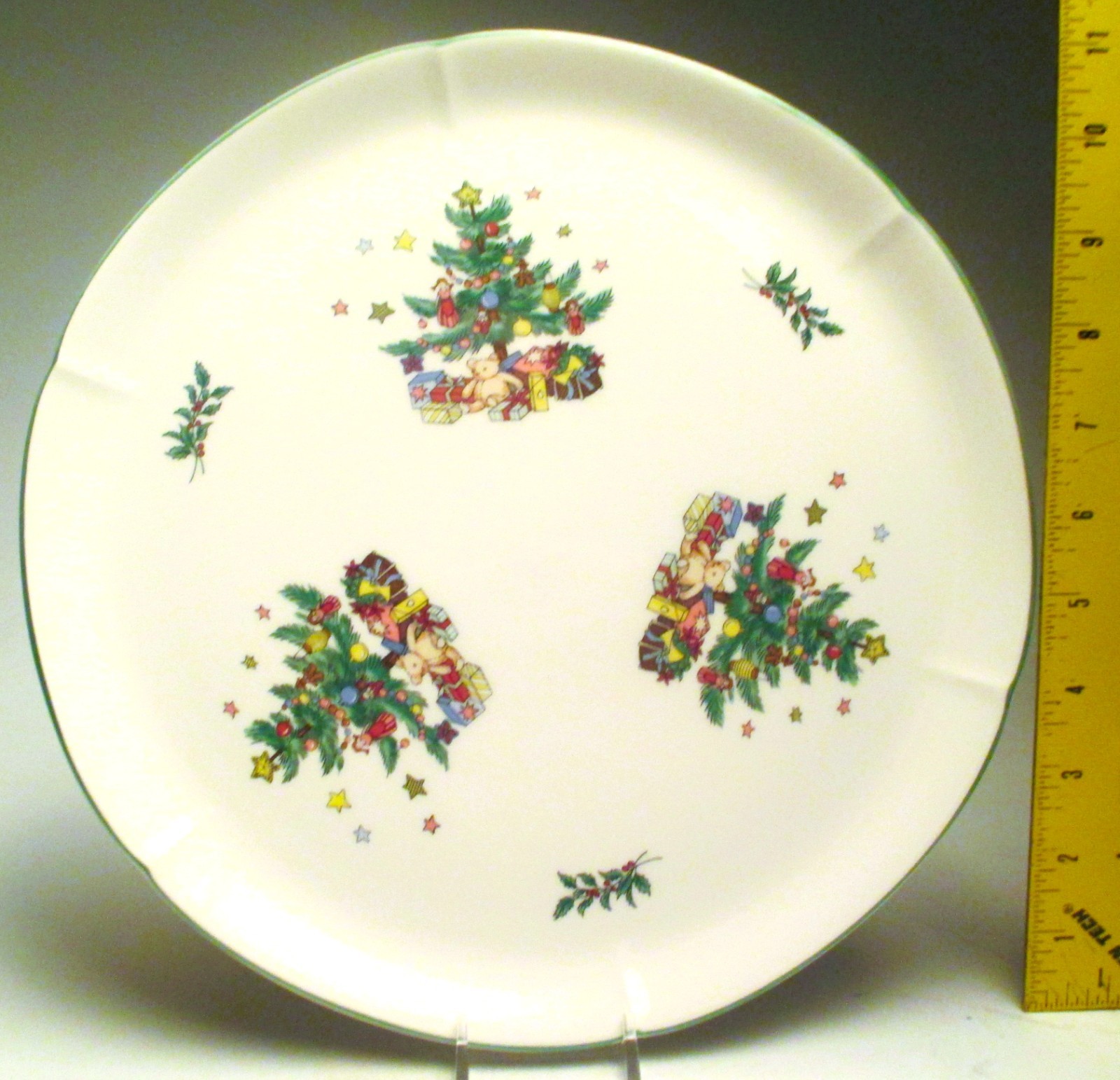 Nikko China Christmastime Serving Tray 11½” wide or A Chop Plate 1979-2014