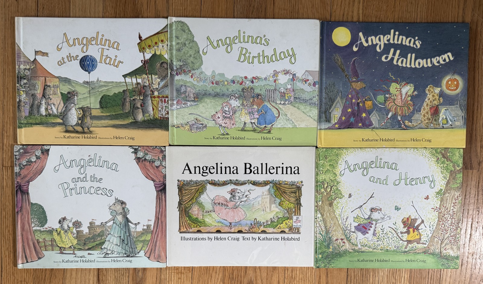 Lot 6 ANGELINA BALLERINA Hardcover Picture books Pleasant