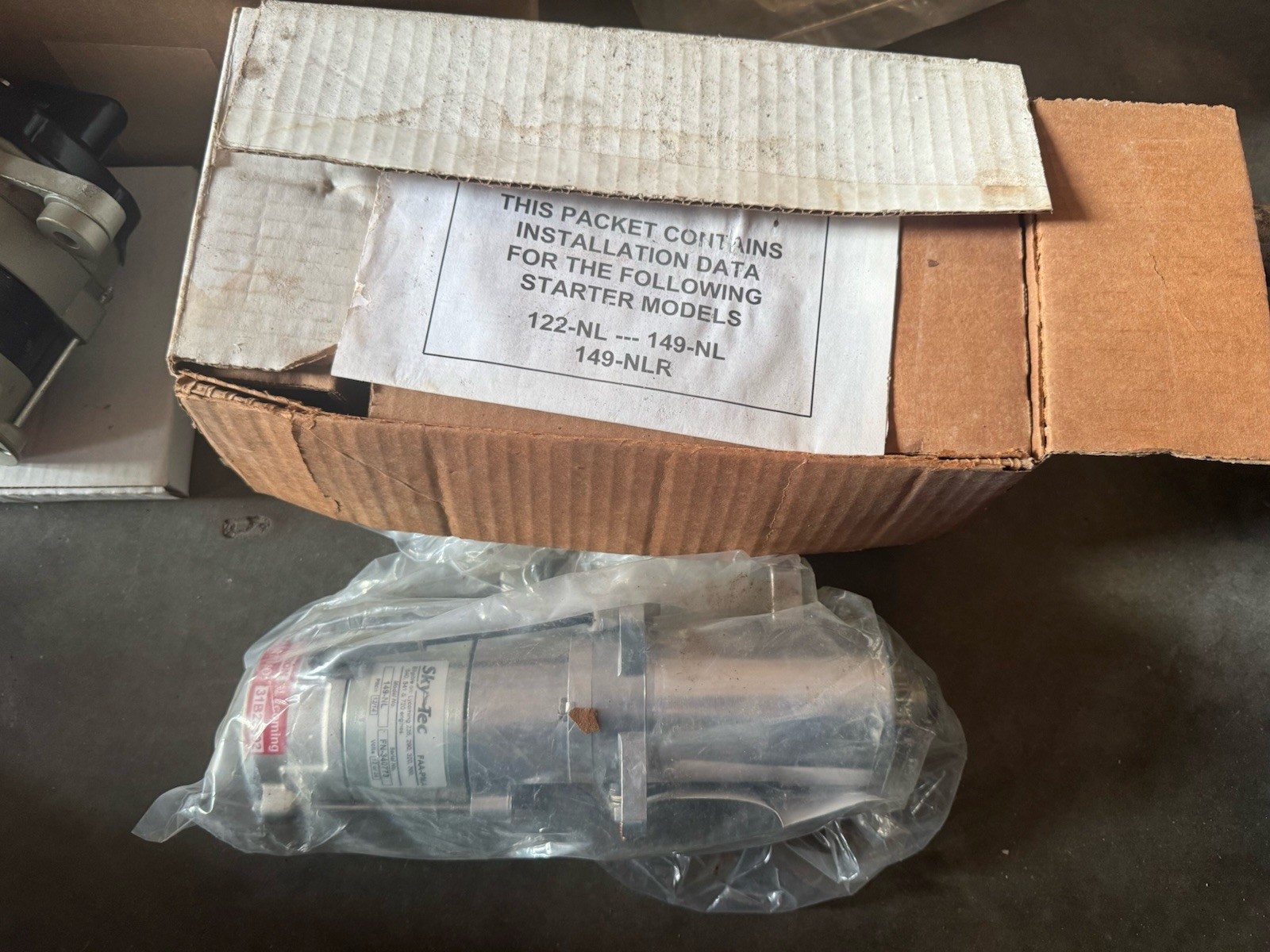 Sky-Tec 149-NL  Aircraft Starter 12/24V New Old Stock Cessna Piper Lycoming