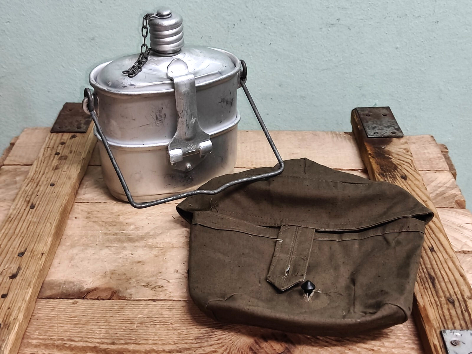 USSR Soviet VDV Paratrooper Canteen Mess Kit Airborne Water Flask Bowl LUNCH BOX