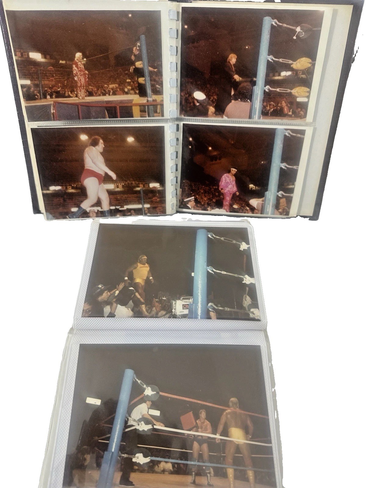 VINTAGE 1986 WWF WRESTLING PHOTO ALBUM MLG 66 CANDID RINGSIDE HOGAN  SAVAGE