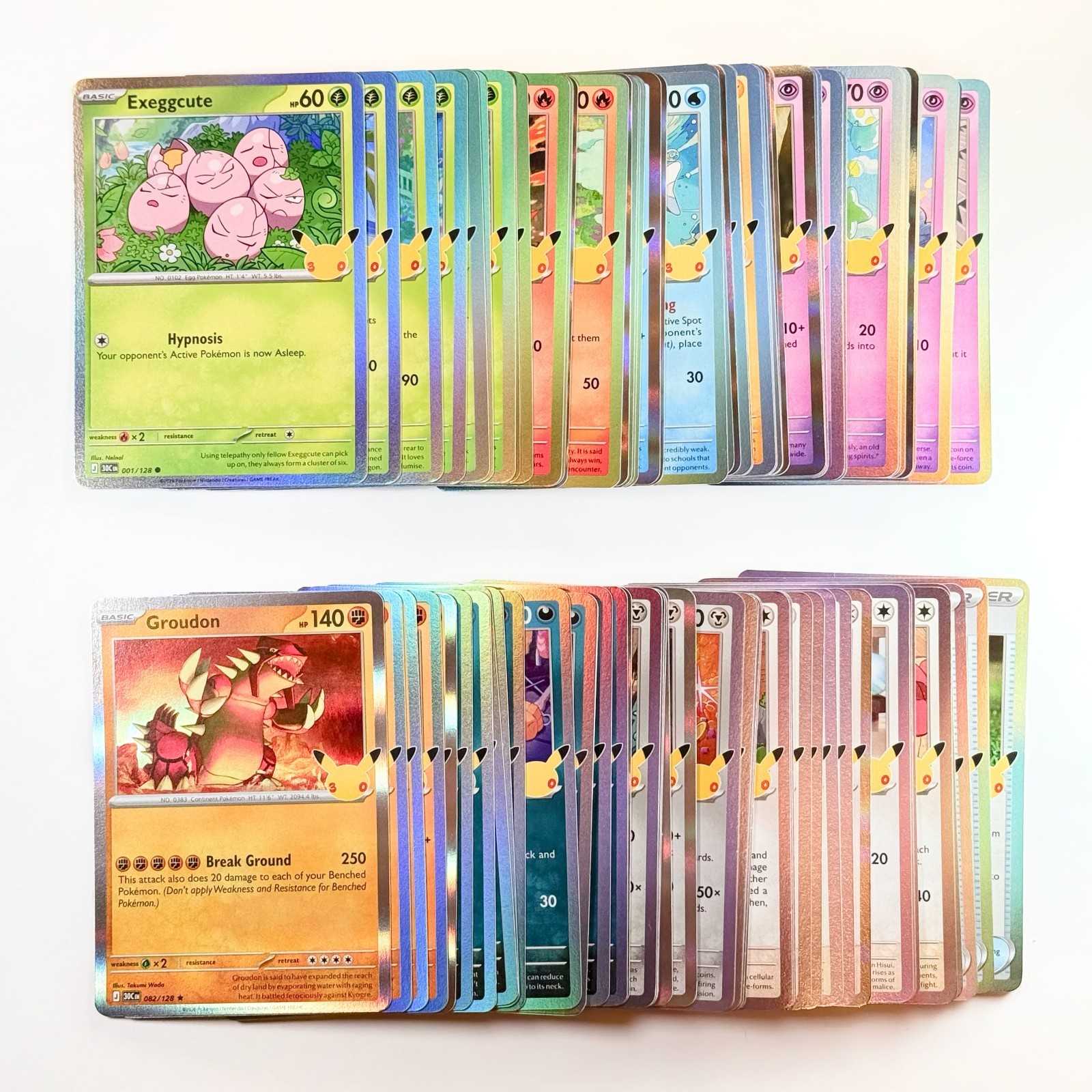 Pokémon 30th Celebration (30C) : Complete Base Set - No Pikachus & EXs