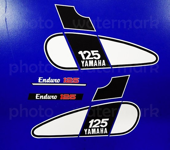 1975 75' yamaha DT125  enduro 10pc decals graphics stickers motorcycle DT