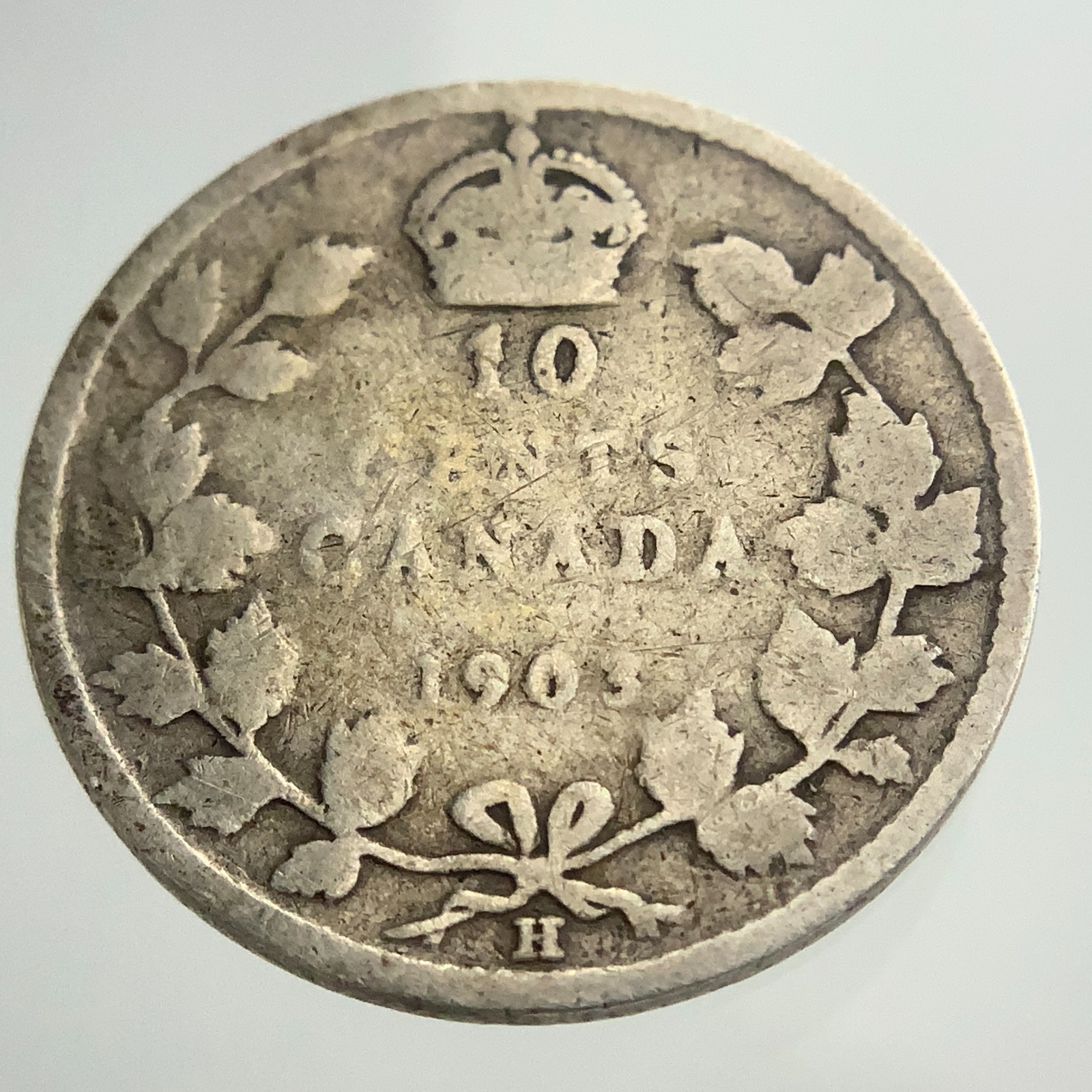 1903 H Canada 10 Cents Dime KM# 10 Circulated Coin II977