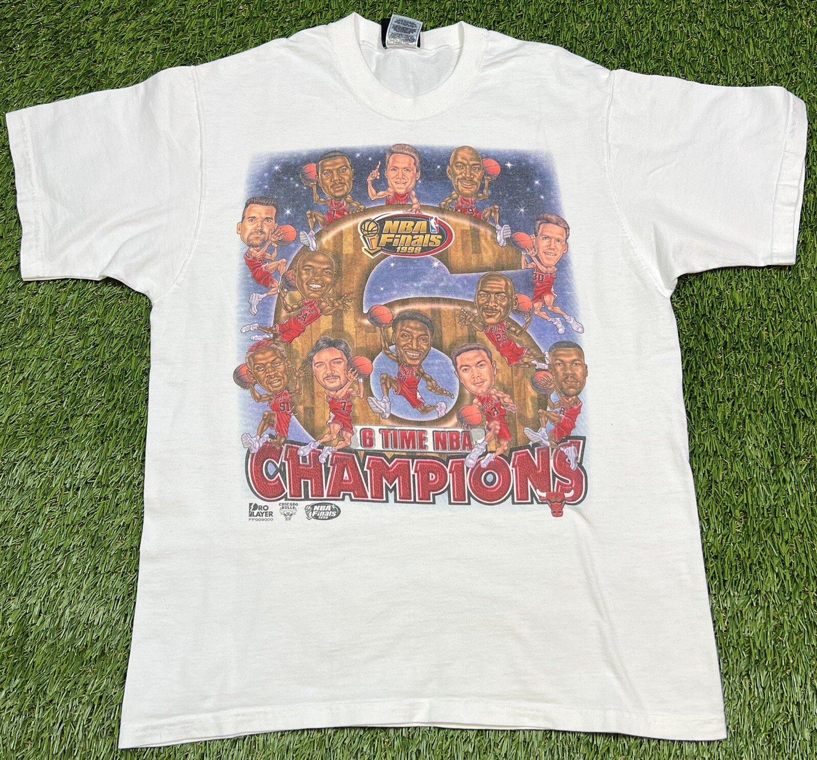 Pro Player Chicago Bulls NBA Champions T-Shirt Men’s M Vintage 1998 Pro Player Chicago Bulls NBA Champions T-Shirt Men’s M Vintage 1998
