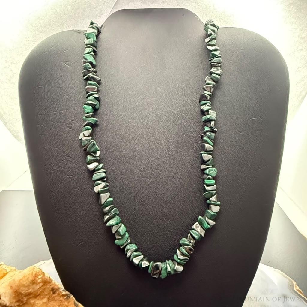 Vintage Natural Malachite &  Hematite 34\