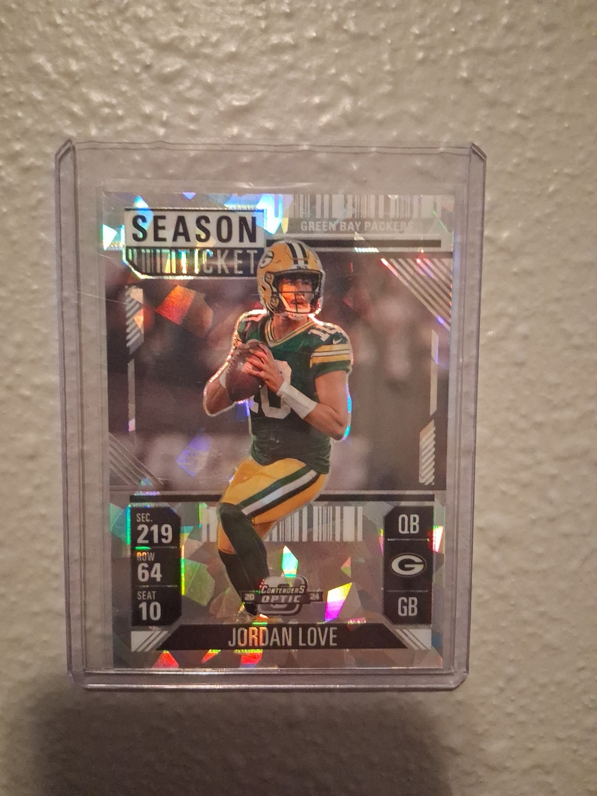 Jordan Love 2024 Contenders Optic Season Ticket /22 Cracked Ice HUGE CARD Jordan Love 2024 Contenders Optic Season Ticket /22 Cracked Ice HUGE CARD