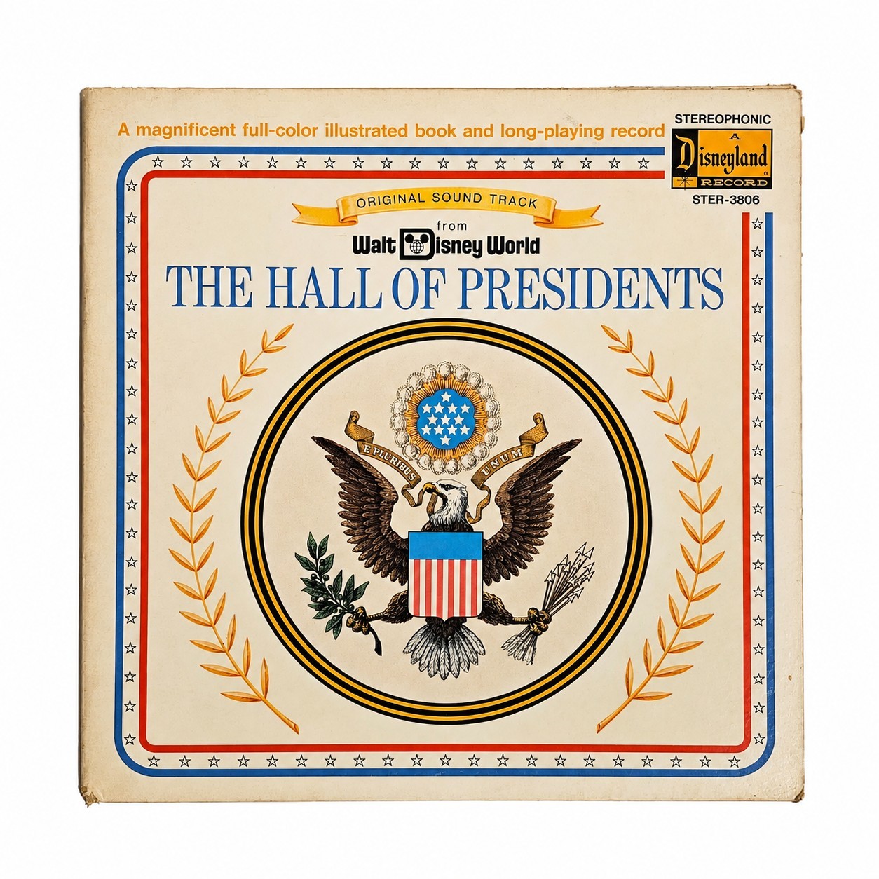 Walt Disney World Hall of Presidents LP 1972 Disneyland STER-3806
