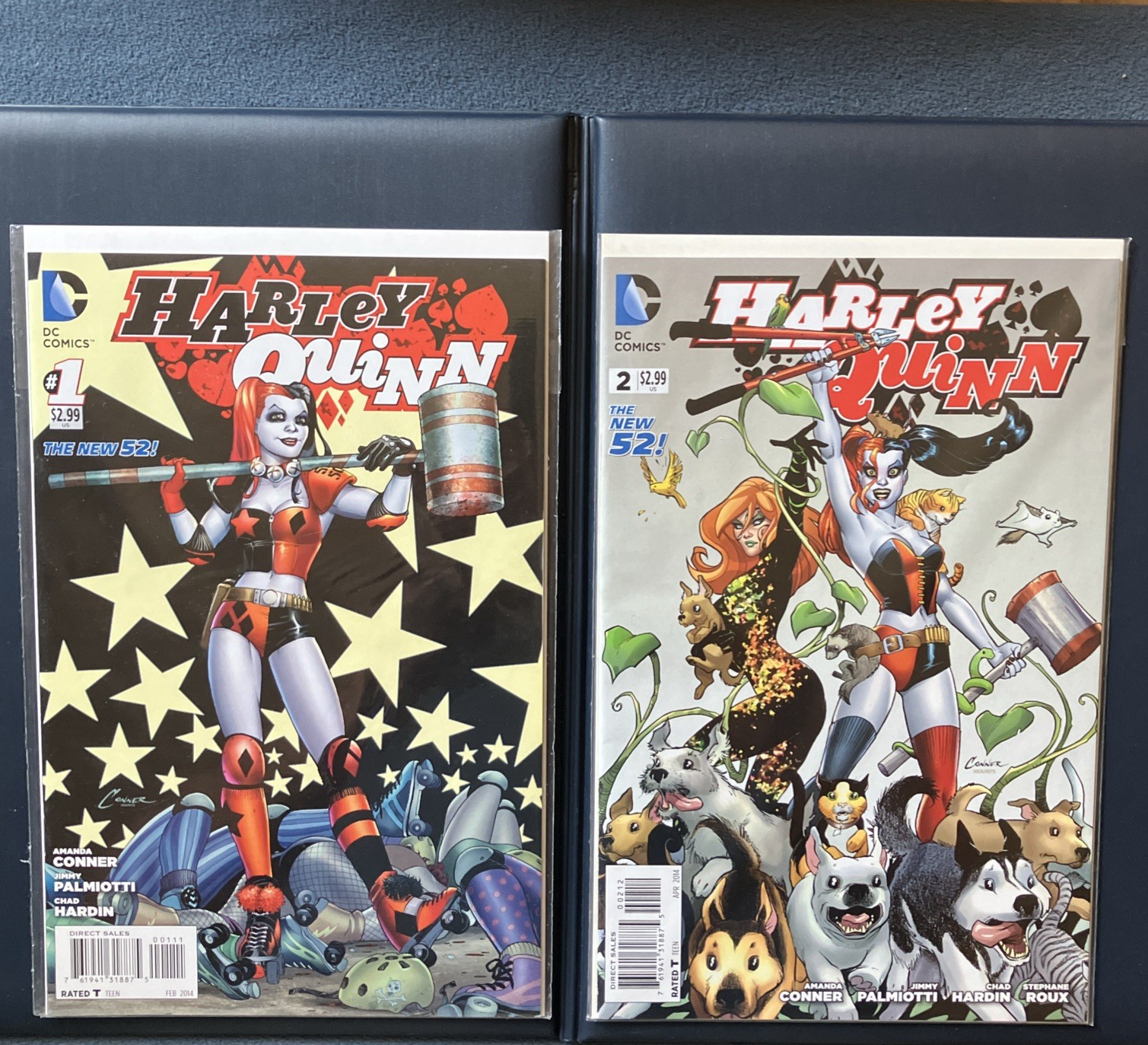 Harley Quinn #1 #2 #0 (2014) Lot of 3 | #2 Rare 2nd Print | DC Comics
