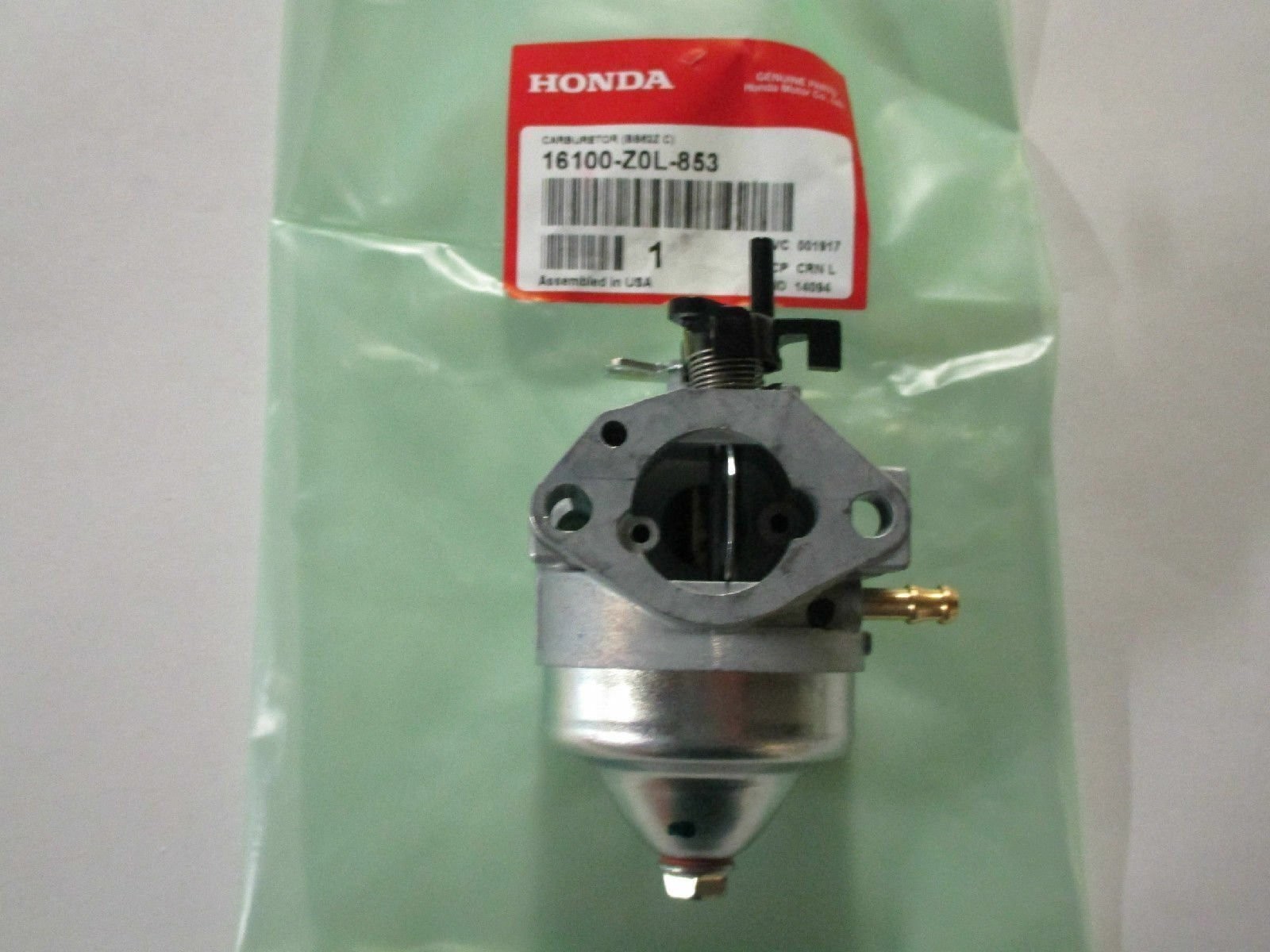 Genuine Honda 16100-Z0L-853 Carburetor Fits GCV160A GCV160LA GCV160LAO OEM Genuine Honda 16100-Z0L-853 Carburetor Fits GCV160A GCV160LA GCV160LAO OEM