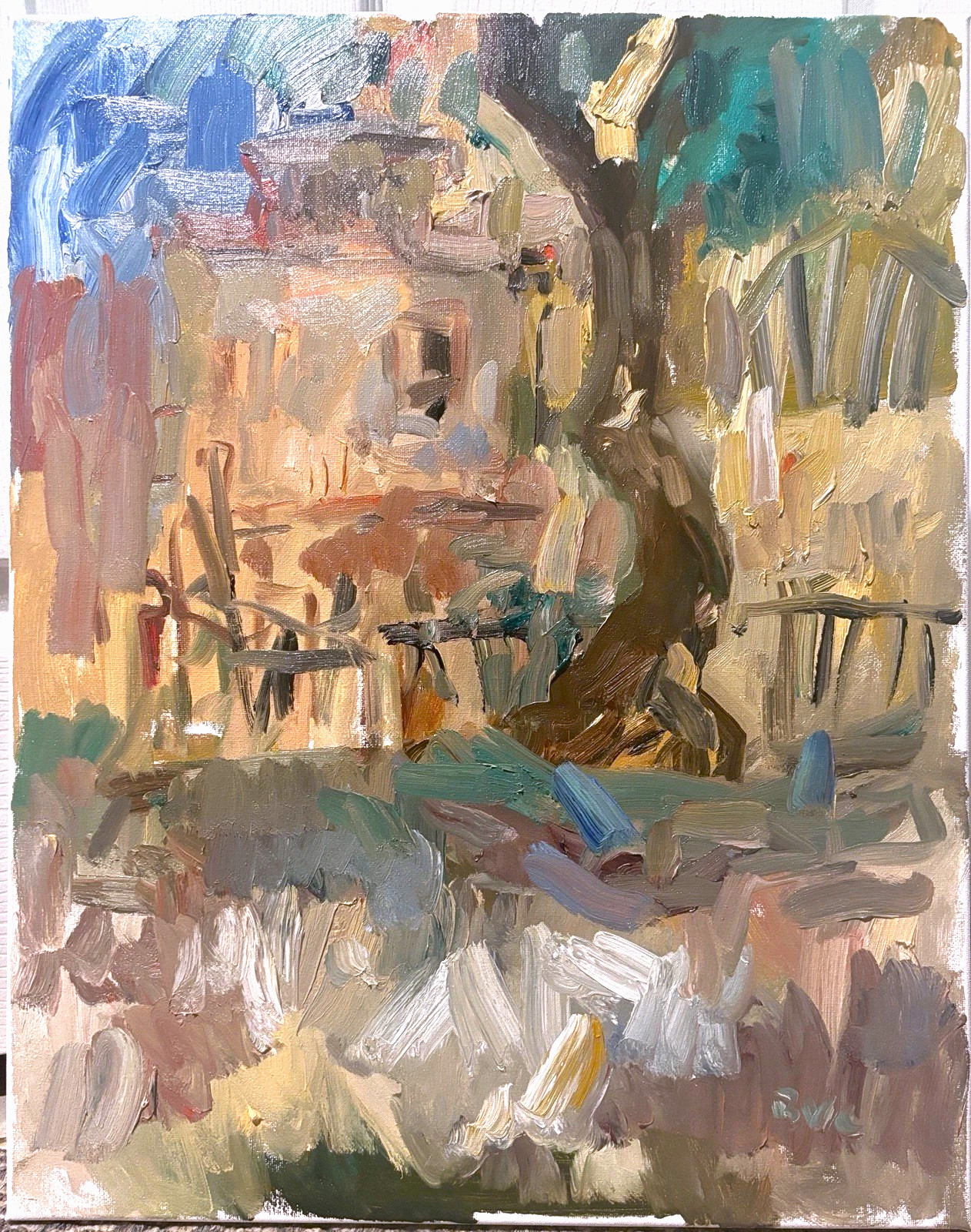 Impressionism French Cityscape Oil Painting 16”x20” Canvas Original Signed Impressionism French Cityscape Oil Painting 16”x20” Canvas Original Signed
