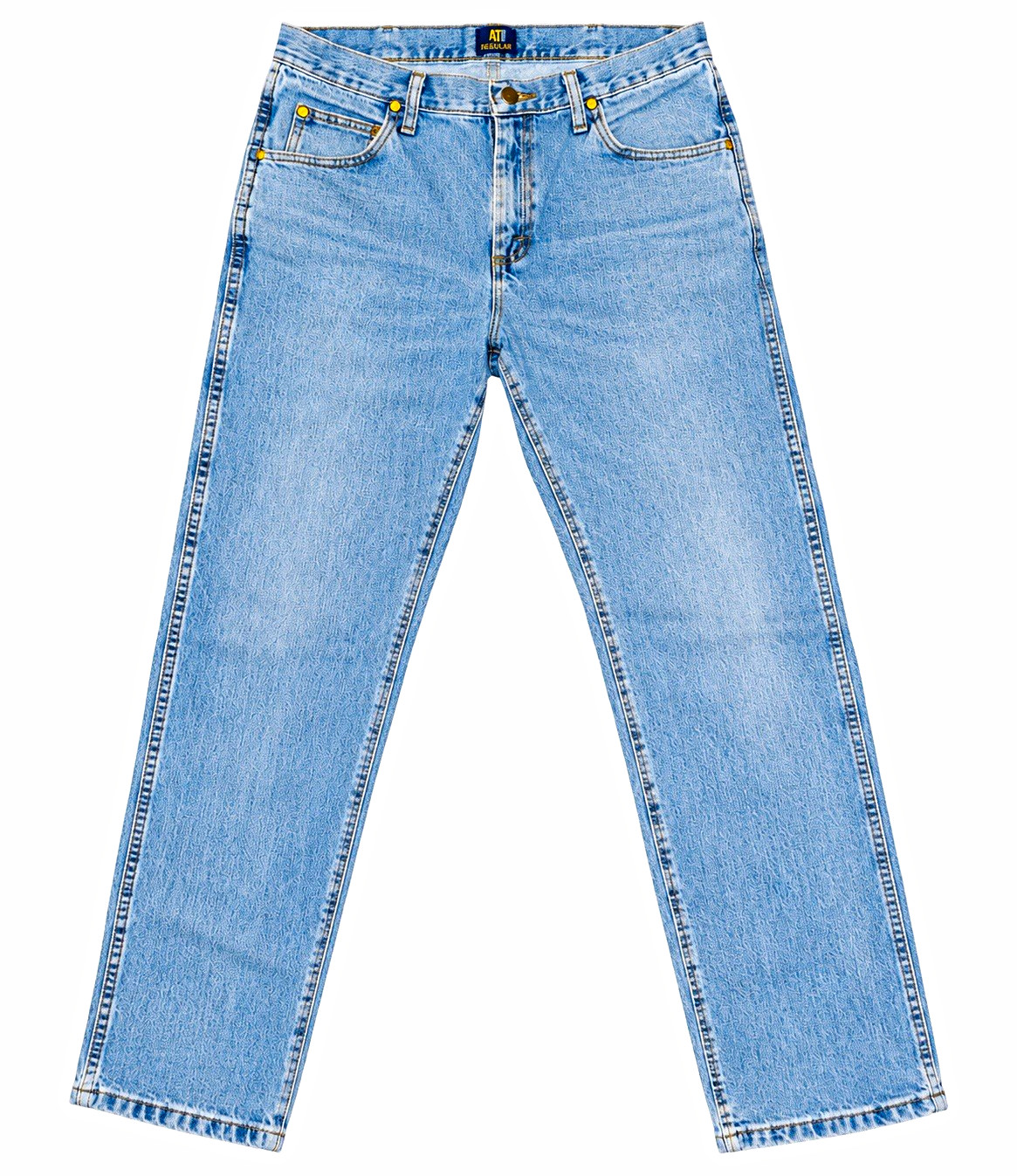 Wrangler 47MWZ Cowboy Cut Regular Fit Jeans Mens 32x32 Light Wash 100% Cotton