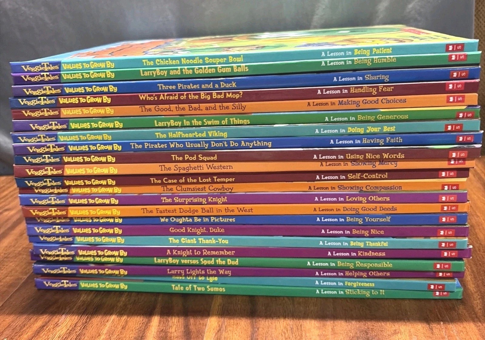 VeggieTales Values To Grow By Lot of 22 Hardcover Books Scholastic Doug Peterson VeggieTales Values To Grow By Lot of 22 Hardcover Books Scholastic Doug Peterson