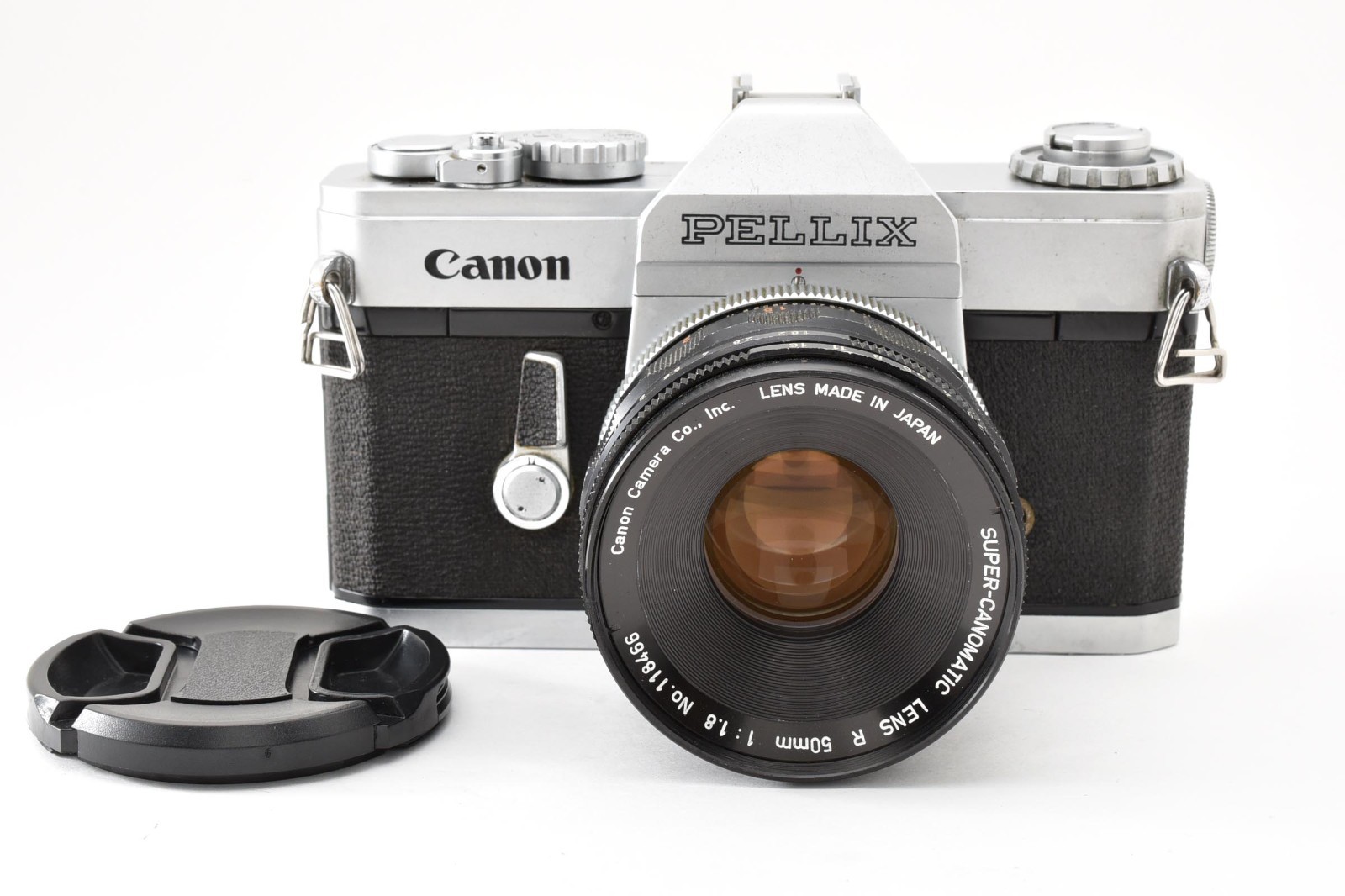 [NEAR MINT] Canon Pellix 35mm SLR + Super Canomatic R 50mm F1.8 Lens  FROM JAPAN