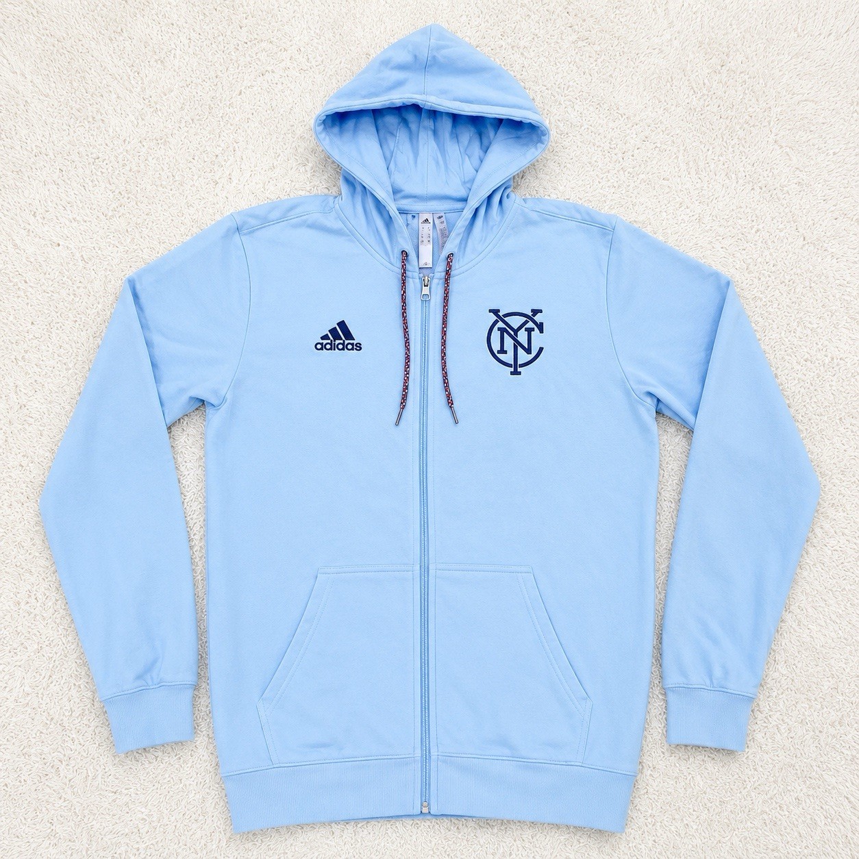NWT Adidas NYCFC New York City FC MLS 2XL Full Zip Soccer Hoodie Jacket DP4991