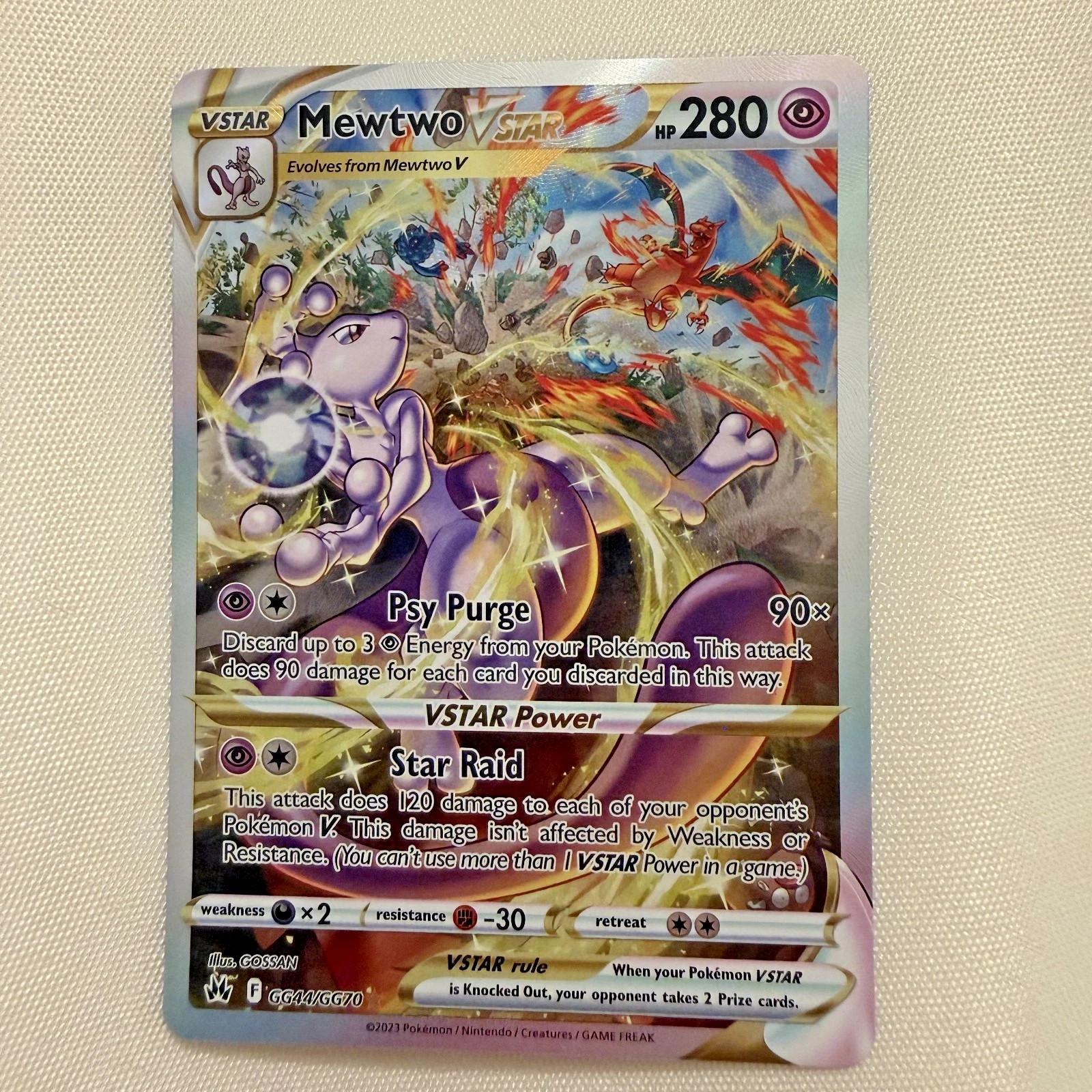 Mewtwo VSTAR GG44/GG70 SWSH: Crown Zenith: Galarian Gallery Holo