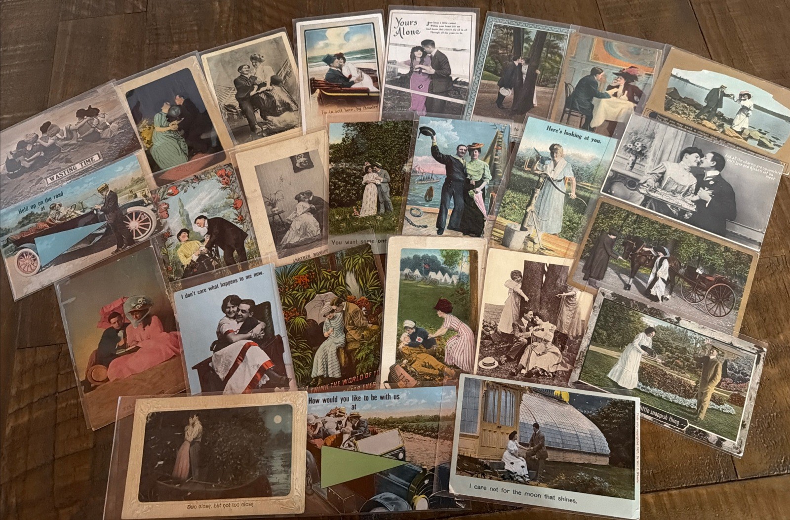 LOT of 25 ~Romantic~Romance~Lovers~Men~Women~Couples~Early 1900\'s~POSTCARDS~s786
