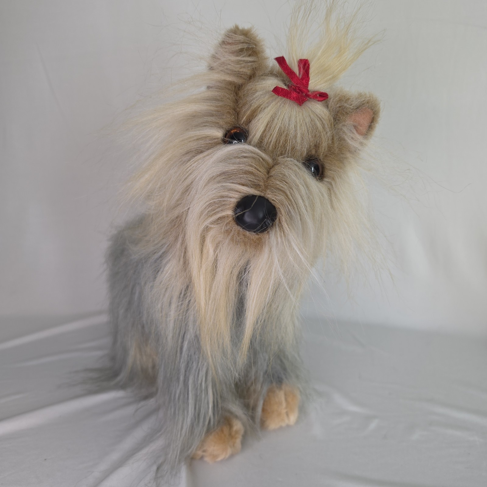 Douglas Cuddle Toys Preston Yorkie Plush Dog NWT Sitting Posable Retired Rare