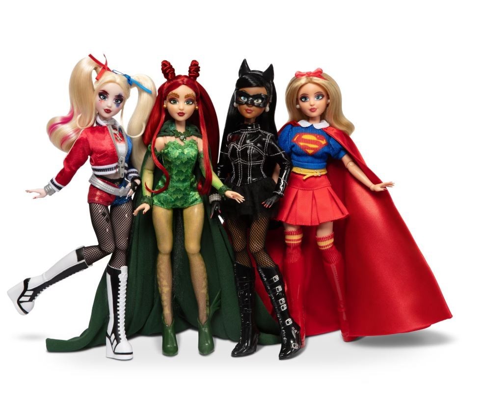 DC Supergirl & Super-Villains Doll Collection Harley Quinn Catwoman & Poison Ivy