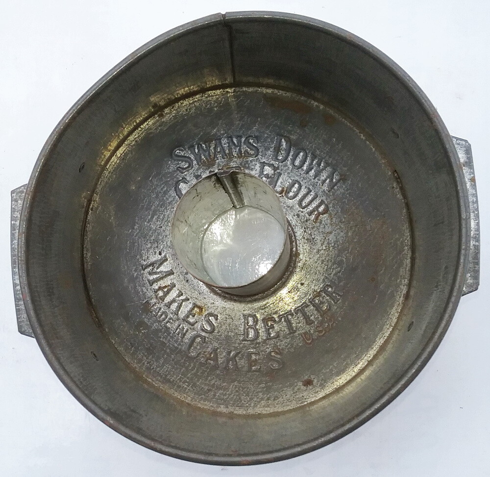 Antique 1930's Swan's Down Cake Flour Bunt Cake Pan