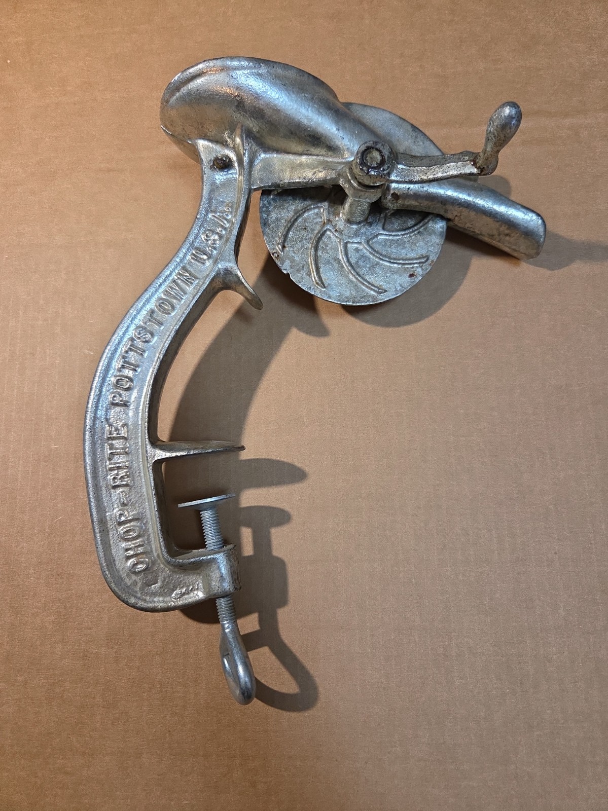 Vintage Chop-Rite Cast Iron Cherry Pitter Stoner #16 Made in USA