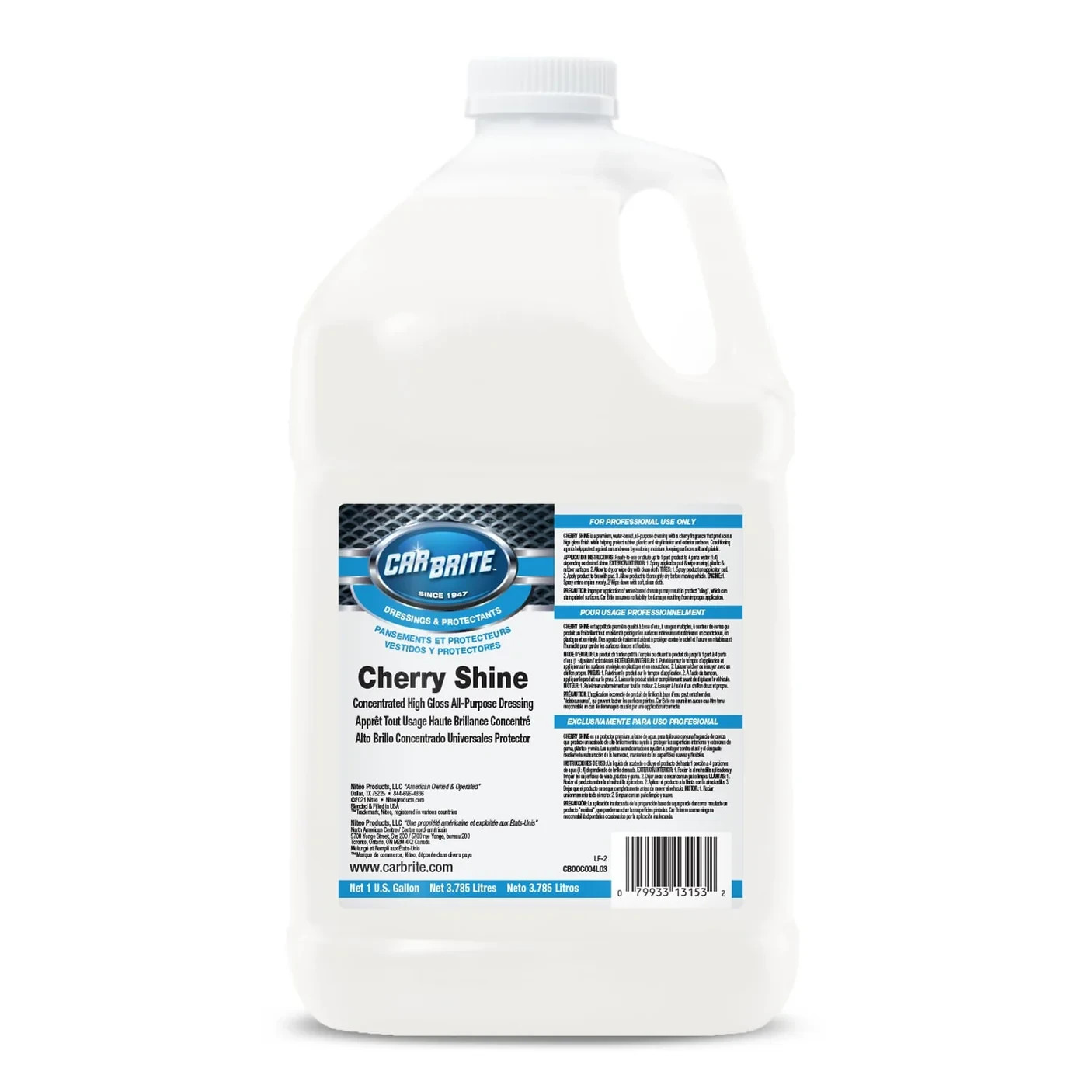 Car Brite Cherry Shine High Gloss Dressing 1 Gal Car Brite Cherry Shine High Gloss Dressing 1 Gal