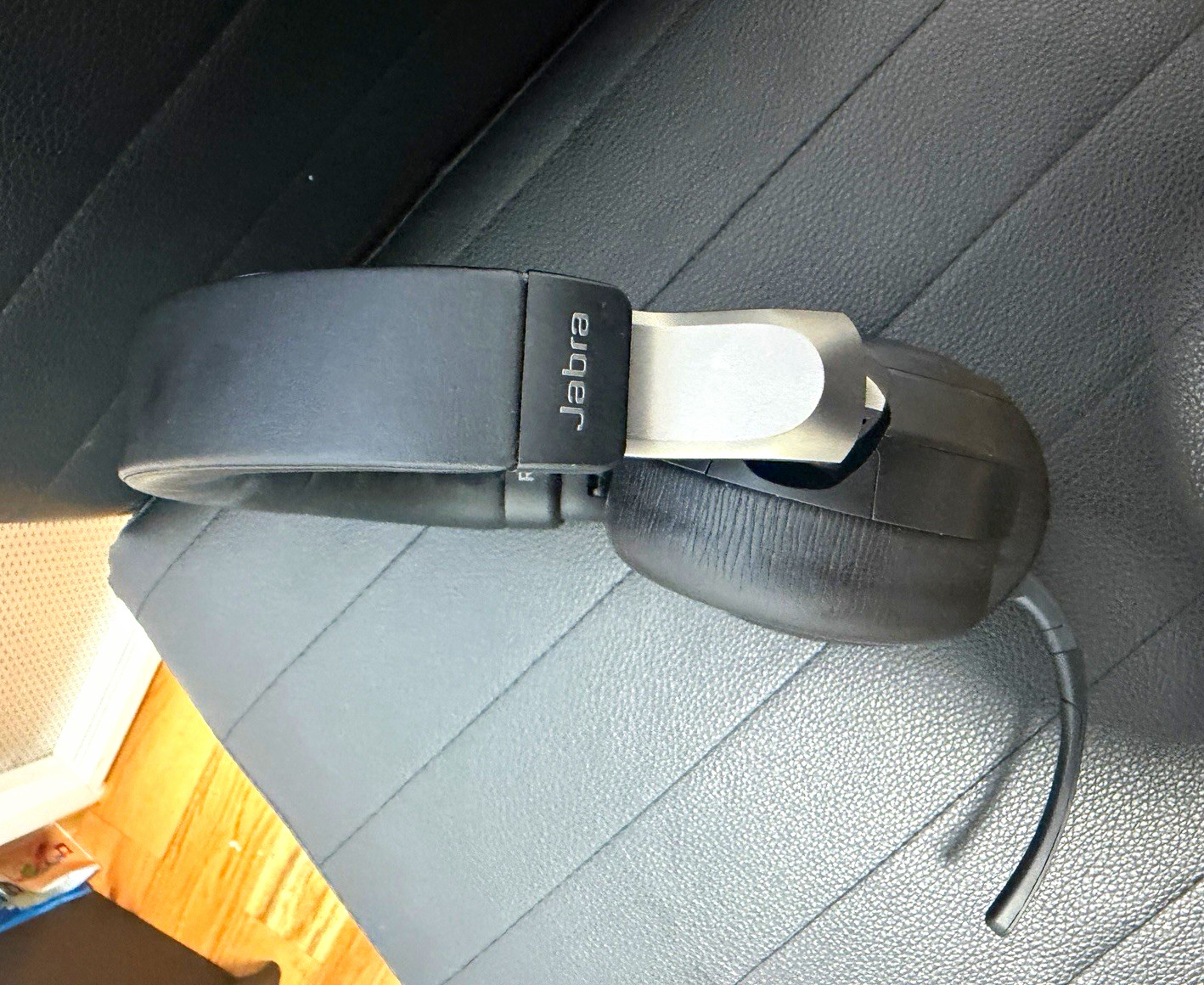 Jabra Black Wireless Bluetooth Over-Ear Headset w/ Boom Microphone, Double Jabra Black Wireless Bluetooth Over-Ear Headset w/ Boom Microphone, Double