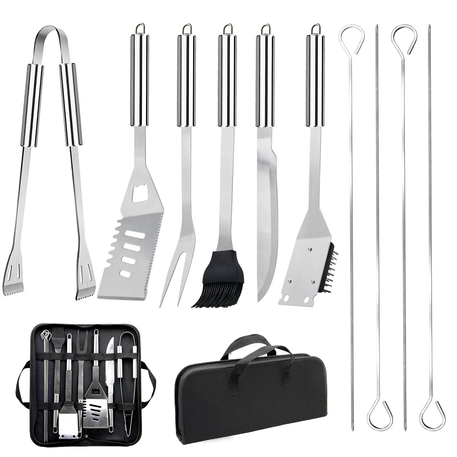 11Pcs Stainless Steel BBQ Grilling Accessories Set, Dad Gifts for Fathers Day Gr