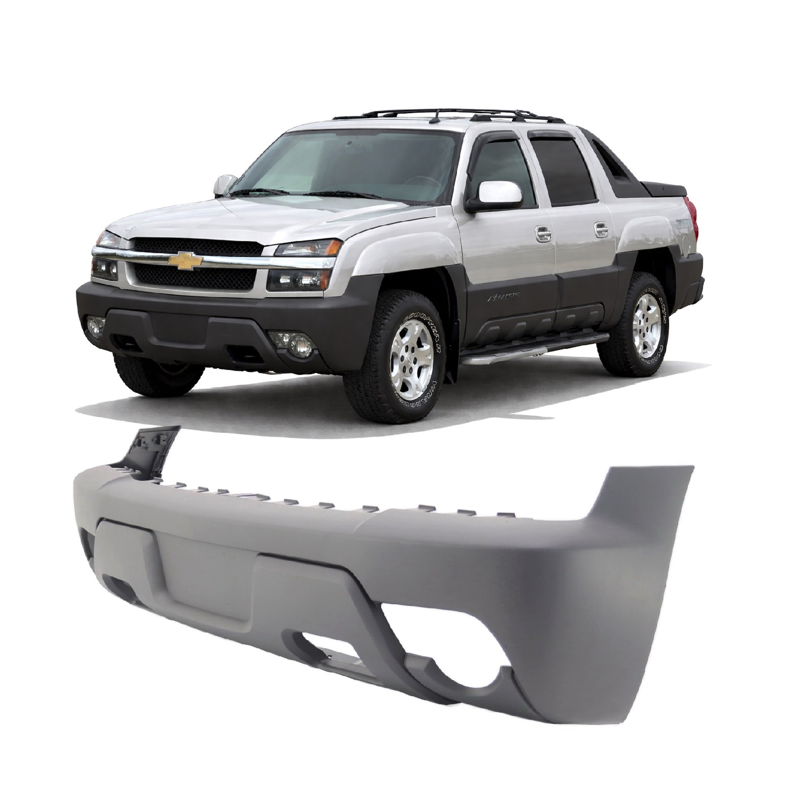 2003-2006 Chevy Avalanche 1500 Textured Front Bumper Cover GM1000680 14901374