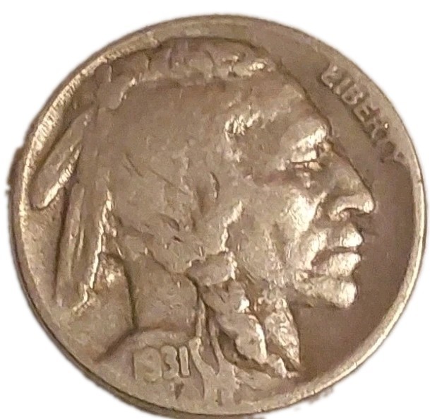 1931 S Buffalo Nickel 5 Cent Nickel Very Good+ Key Date Free Post Tracking 1931 S Buffalo Nickel 5 Cent Nickel Very Good+ Key Date Free Post Tracking