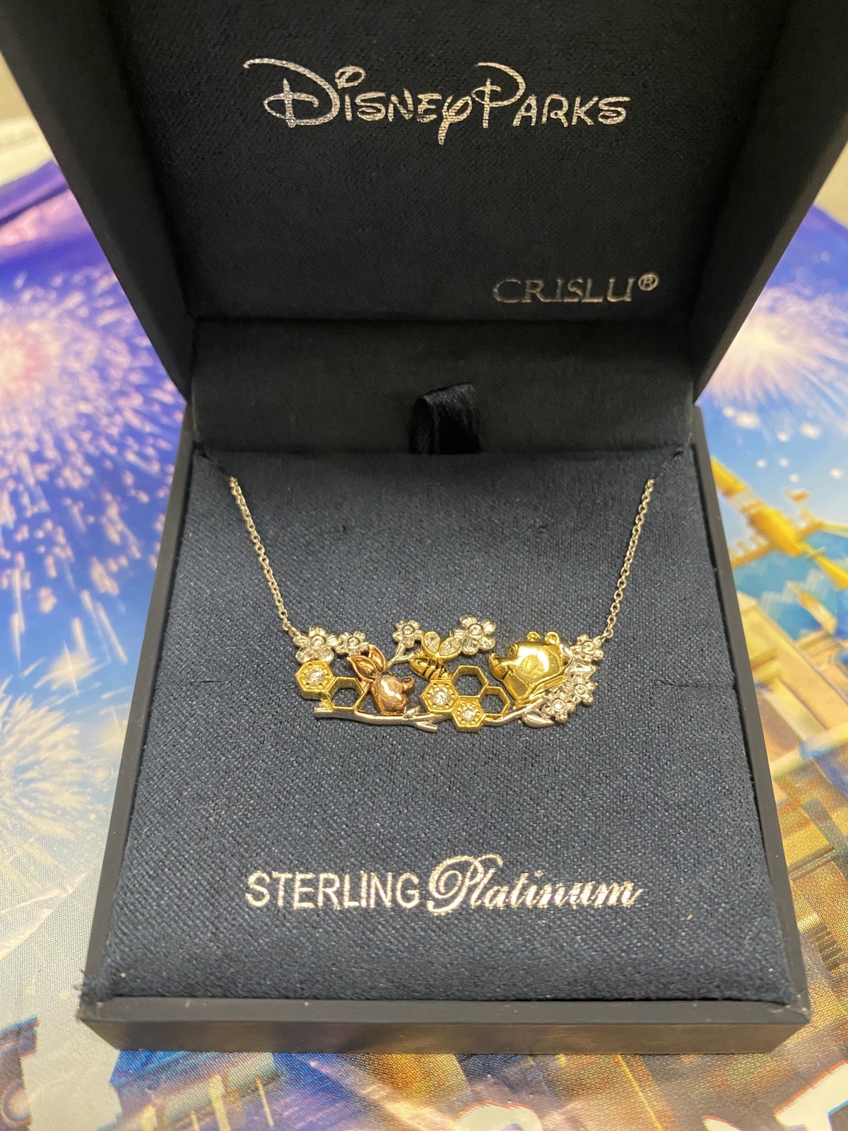 NEW Crislu Disney Winnie the Pooh Necklace - Silver NIB NEW Crislu Disney Winnie the Pooh Necklace - Silver NIB