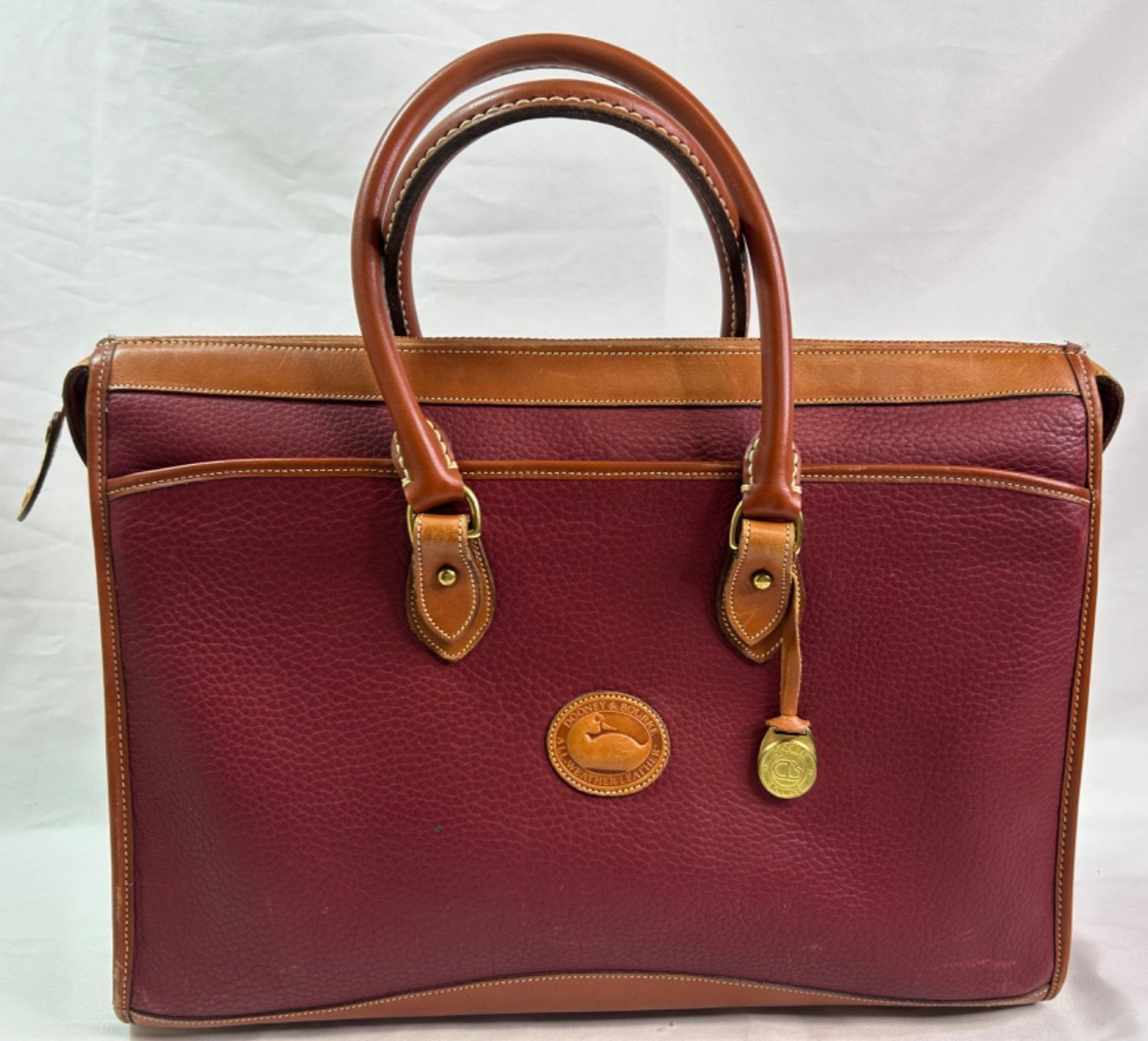 Dooney & Bourke All-Weather Leather Red Briefcase/Laptop Bag