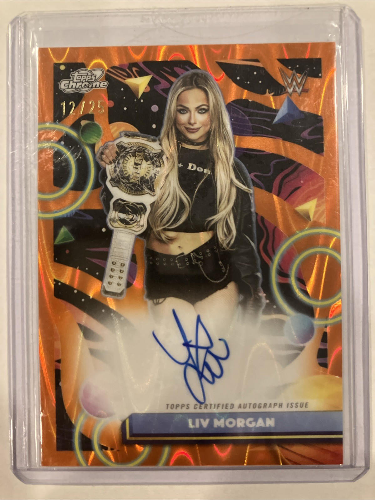 Topps 2026 Cosmic Chrome WWE Autographs Liv Morgan CCA-LIV /25 Auto