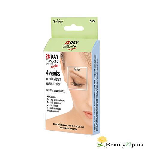 Godefroy 28 Day Mascara Eyelash Gel Tint 4 WEEKS- Singles (BLACK / BROWN) 