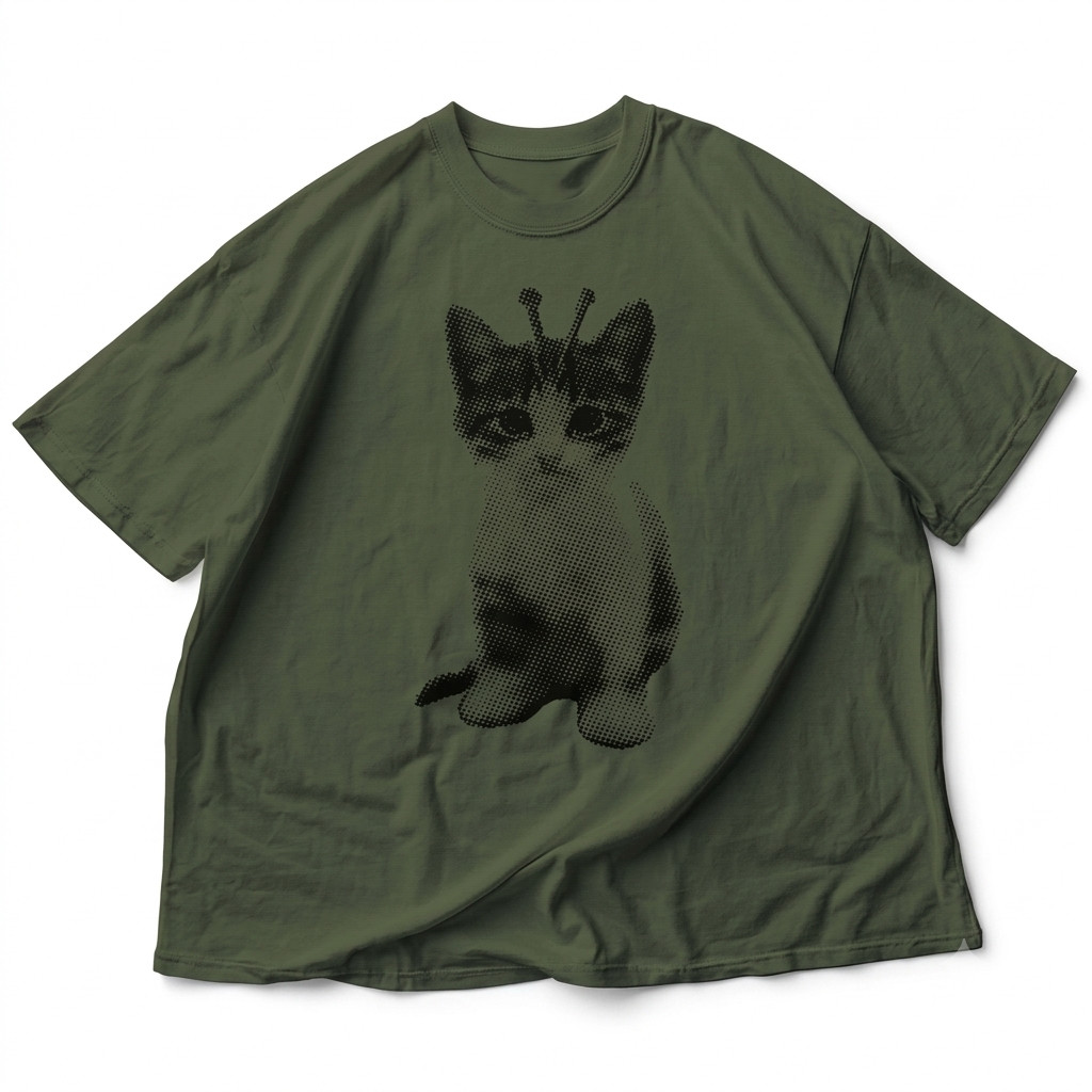 Silly Cat Alien Y2K Shirt 90s Weirdcore Vintage Kitten Gnarp Retro Graphic Tee