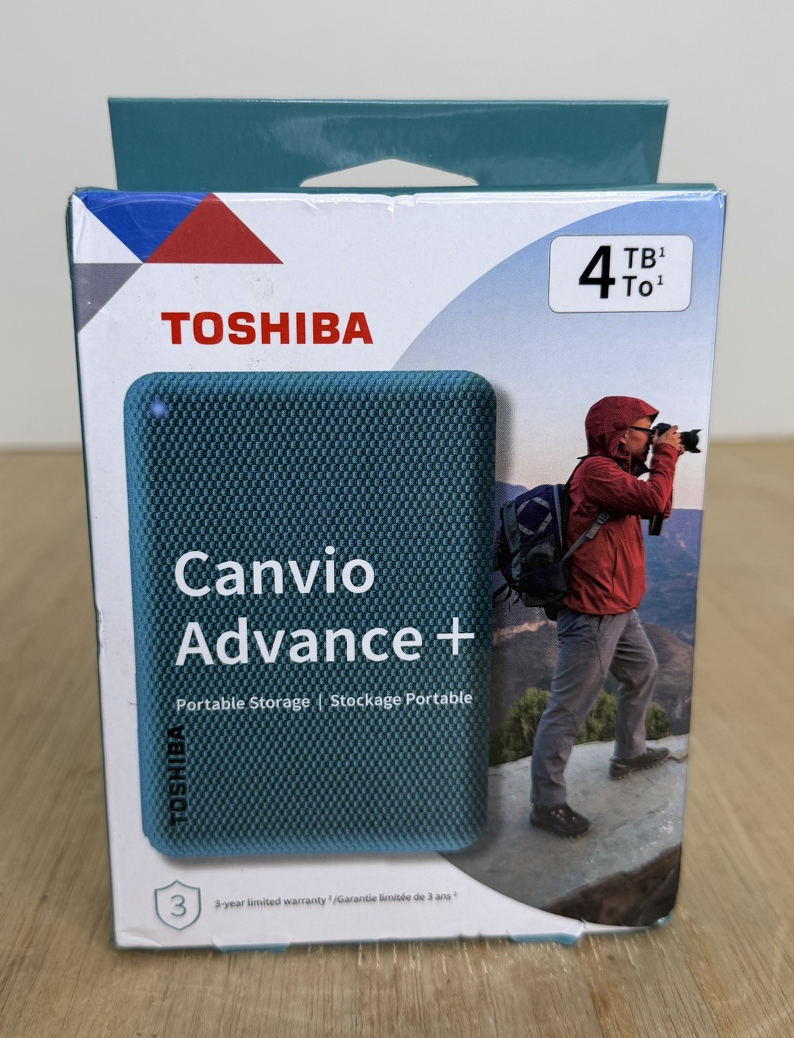 TOSHIBA CANVIO ADVANCE + 4TB PORTABLE HD STORAGE USB DTCA40 GREEN BRAND NEW NIB