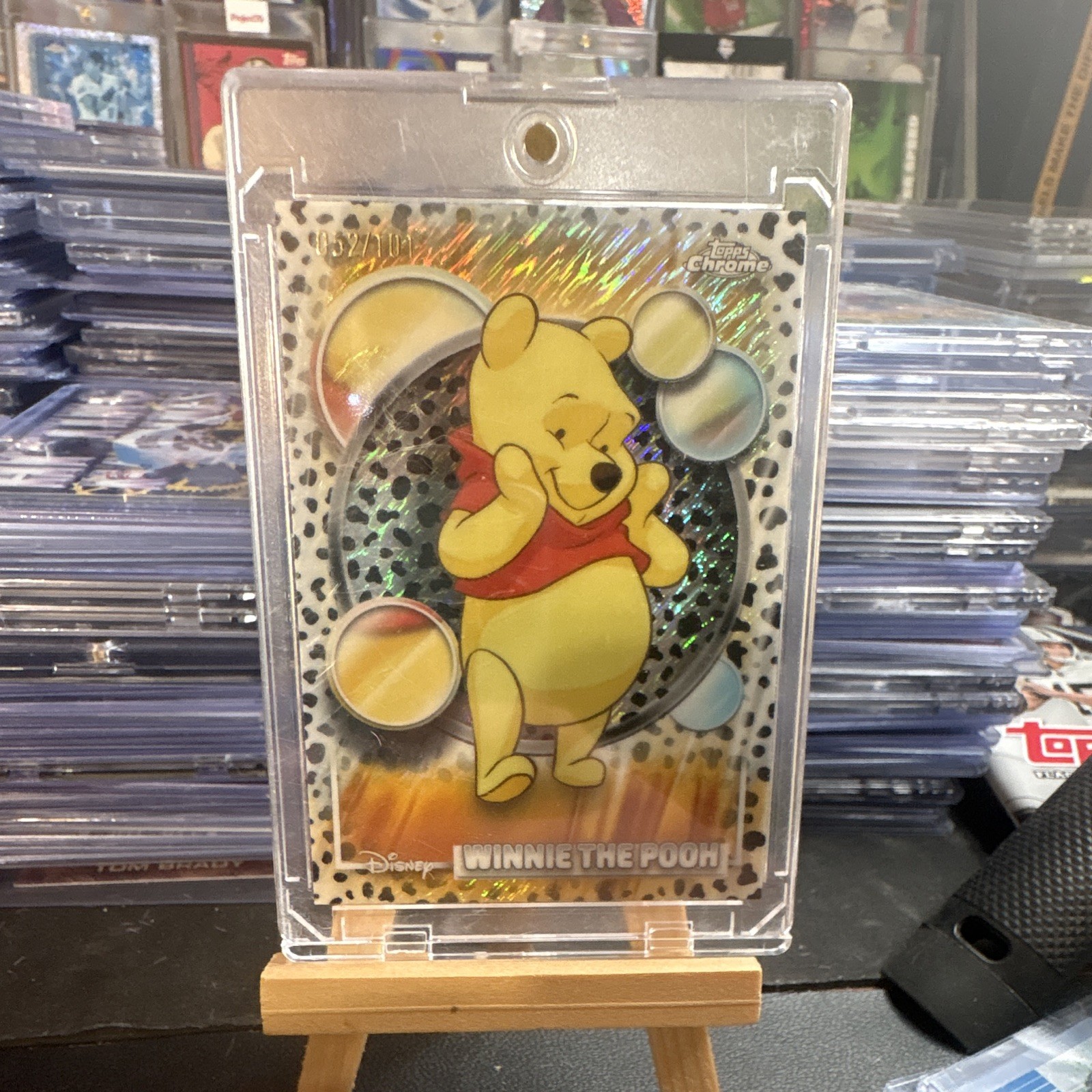 Topps 2023 Chrome Disney 100 #100 Winnie the Pooh Parallel Non-Sport Card #/101