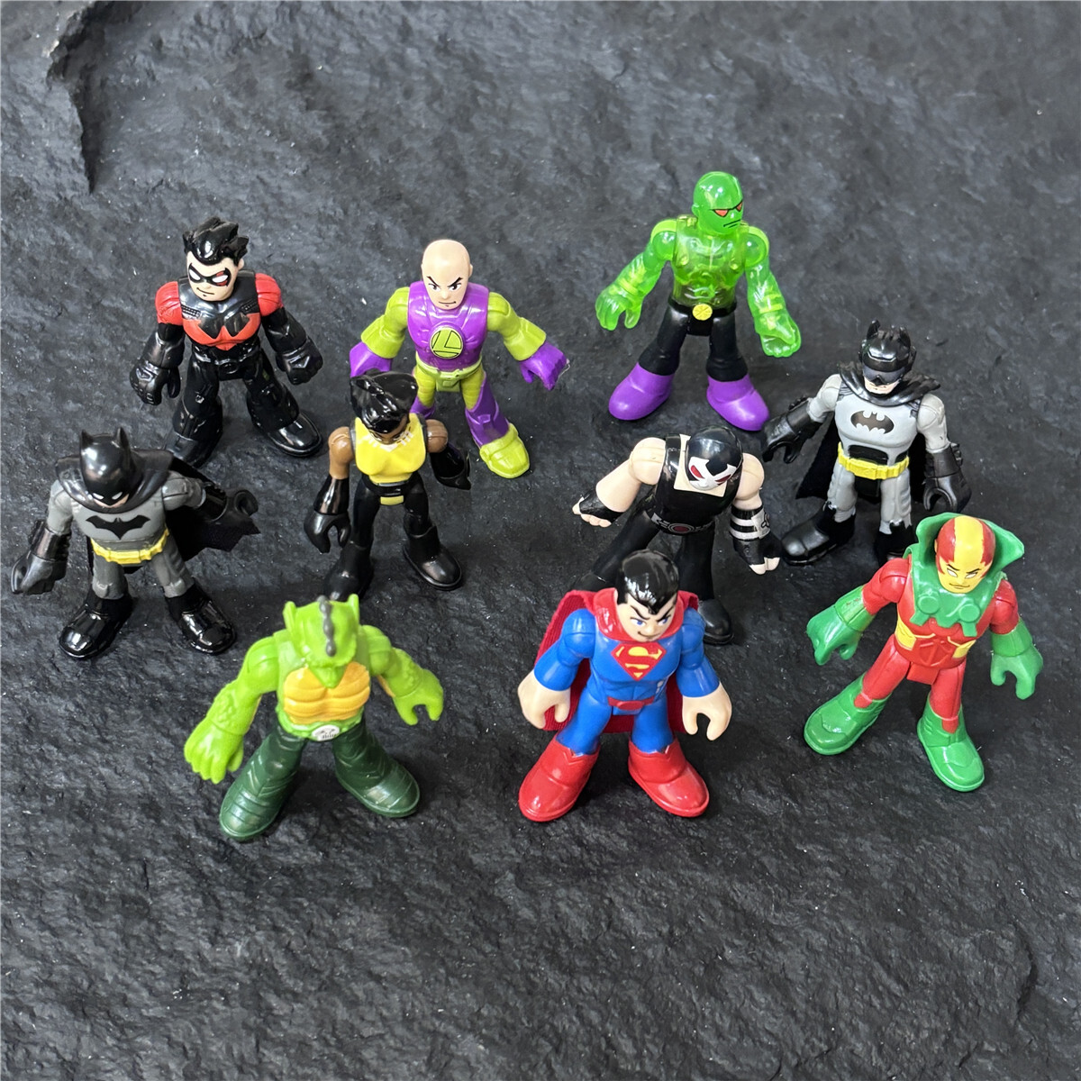 Lot 10PCS Imaginext DC Super Friends Batman Bane Action Figure Fisher Price Toy