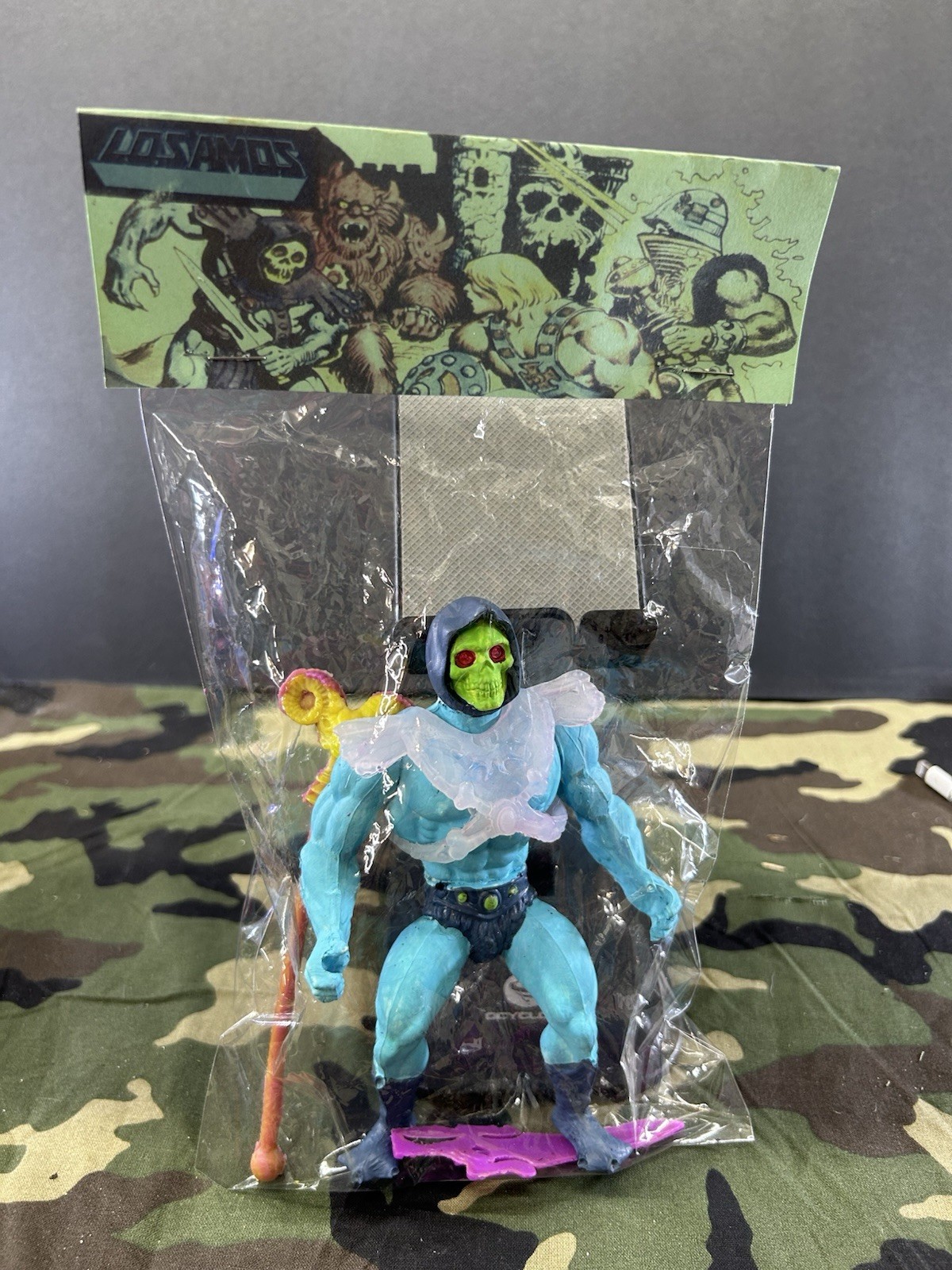 ko Master Of The galaxy  Mexican Motu Bootleg Rare READ Skeletor Blue