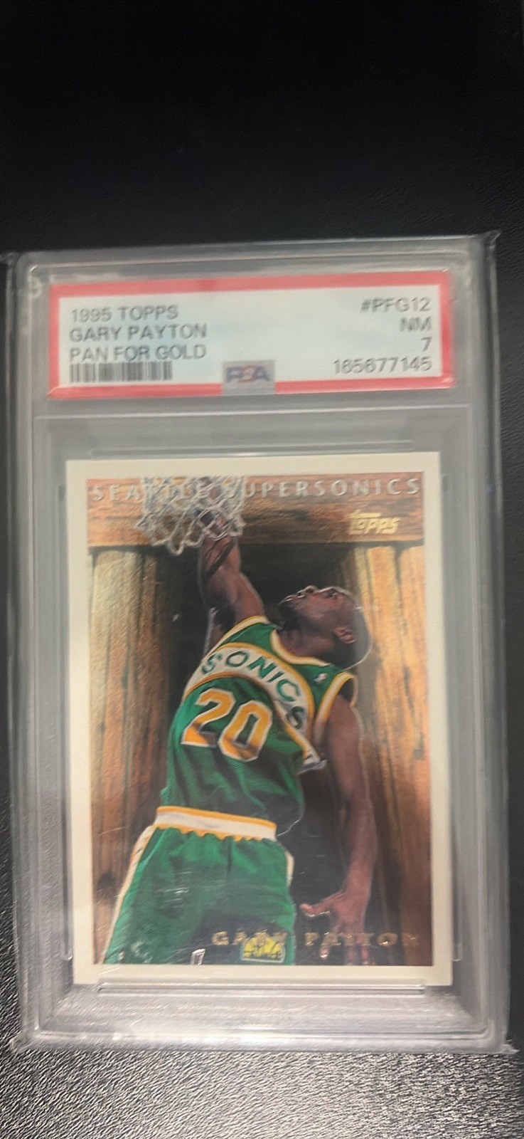 1995 Topps Gary Payton Pan for Gold #PFG12 PSA 7 1995 Topps Gary Payton Pan for Gold #PFG12 PSA 7