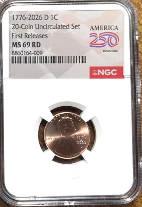 2026 D Lincoln Shield Cent NGC MS 69 First Release KEY DATE Penny 250th label 2026 D Lincoln Shield Cent NGC MS 69 First Release KEY DATE Penny 250th label