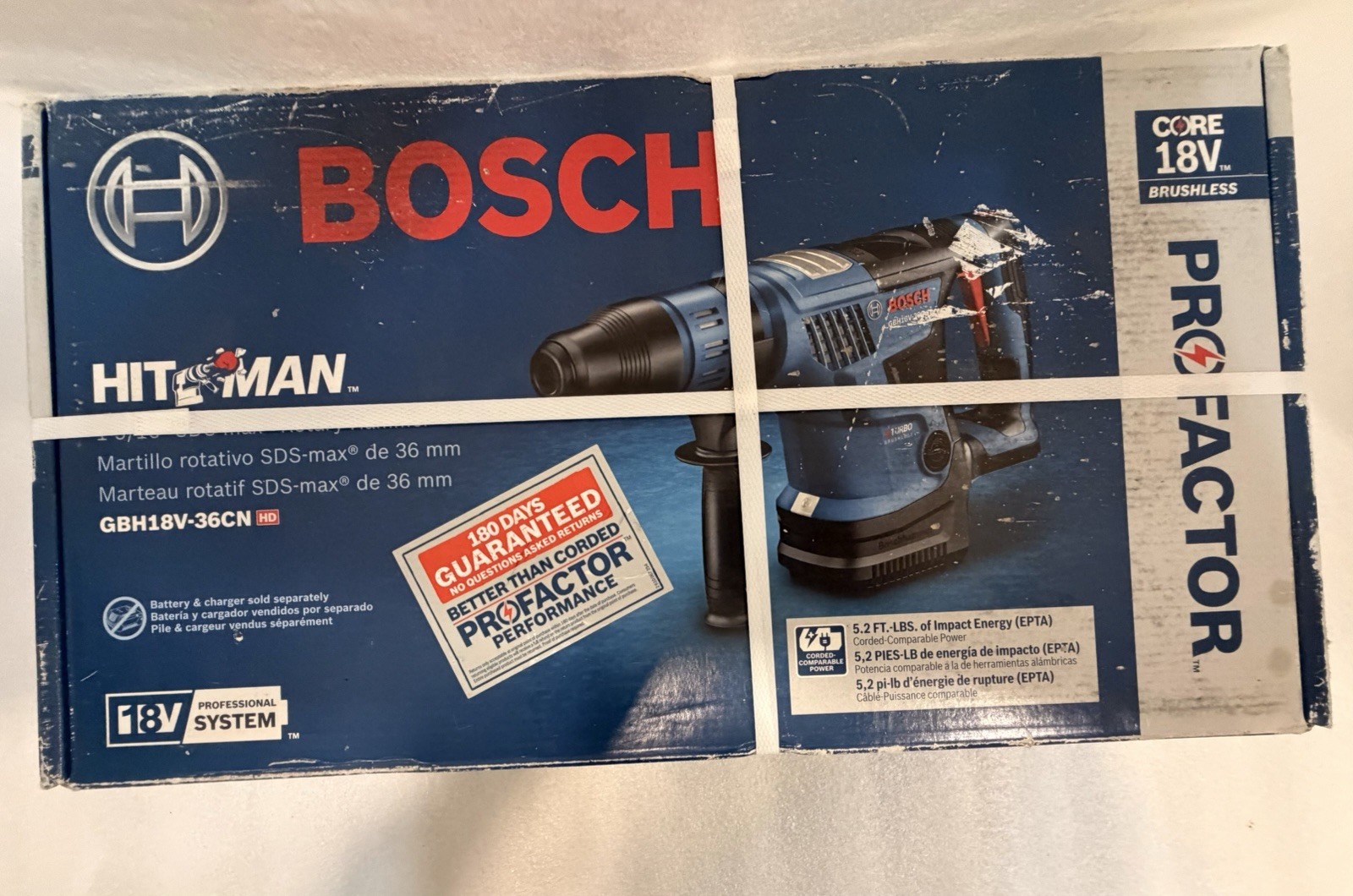 Bosch GBH18V-36CN-RT 18V PROFACTOR 1-9/16\